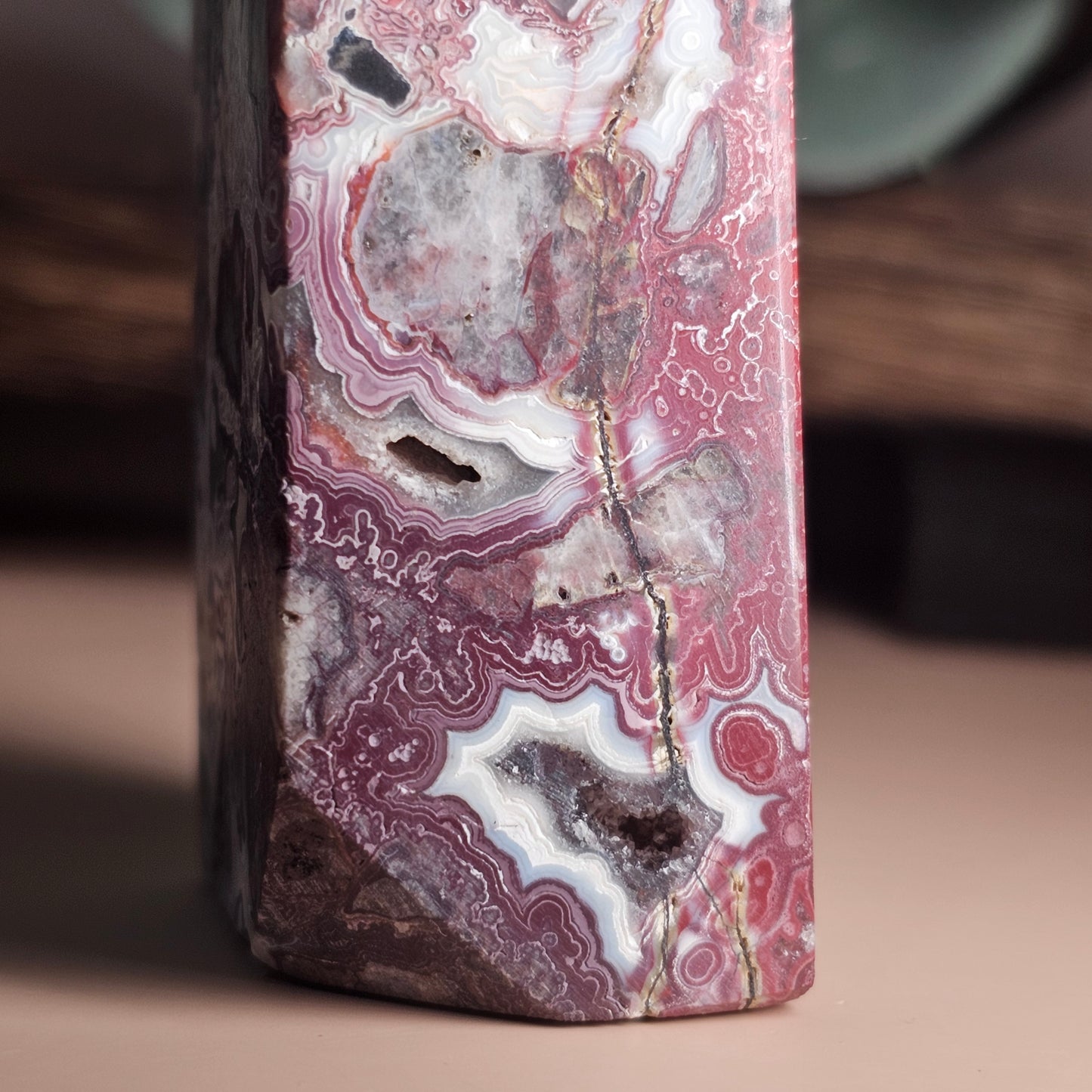 Mexican Crazy Lace Agate Obelisk (B)