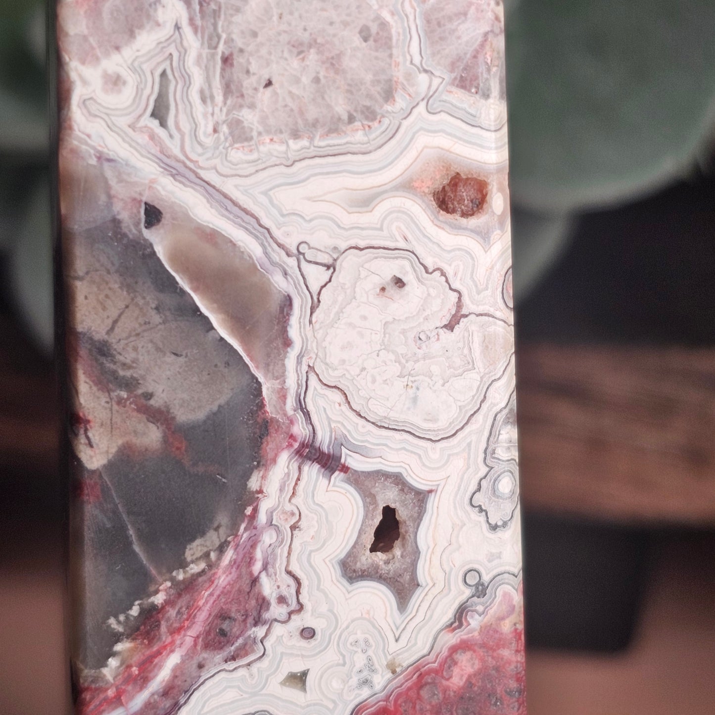 Mexican Crazy Lace Agate Obelisk (C)