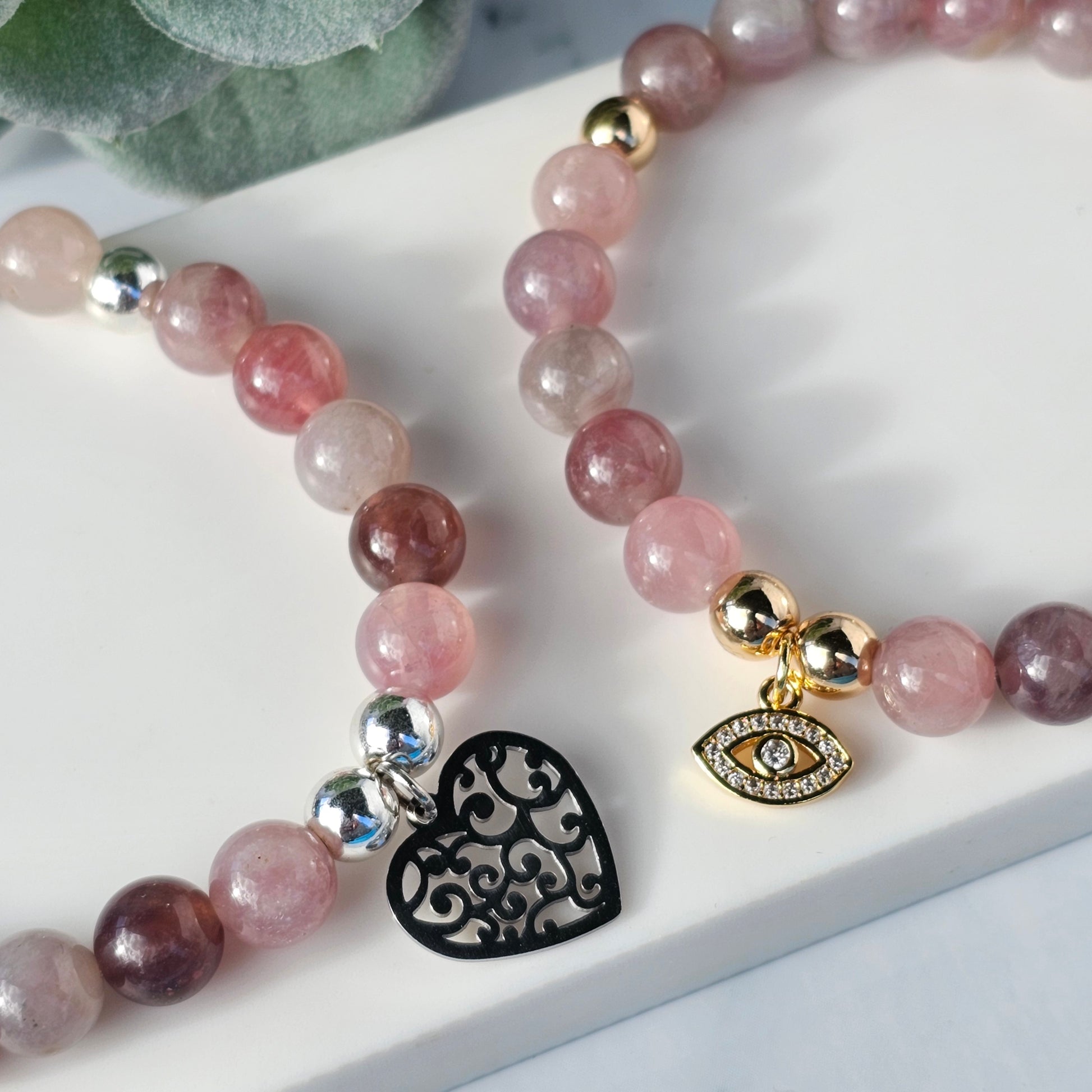 Lavender Rose Quartz Bracelets