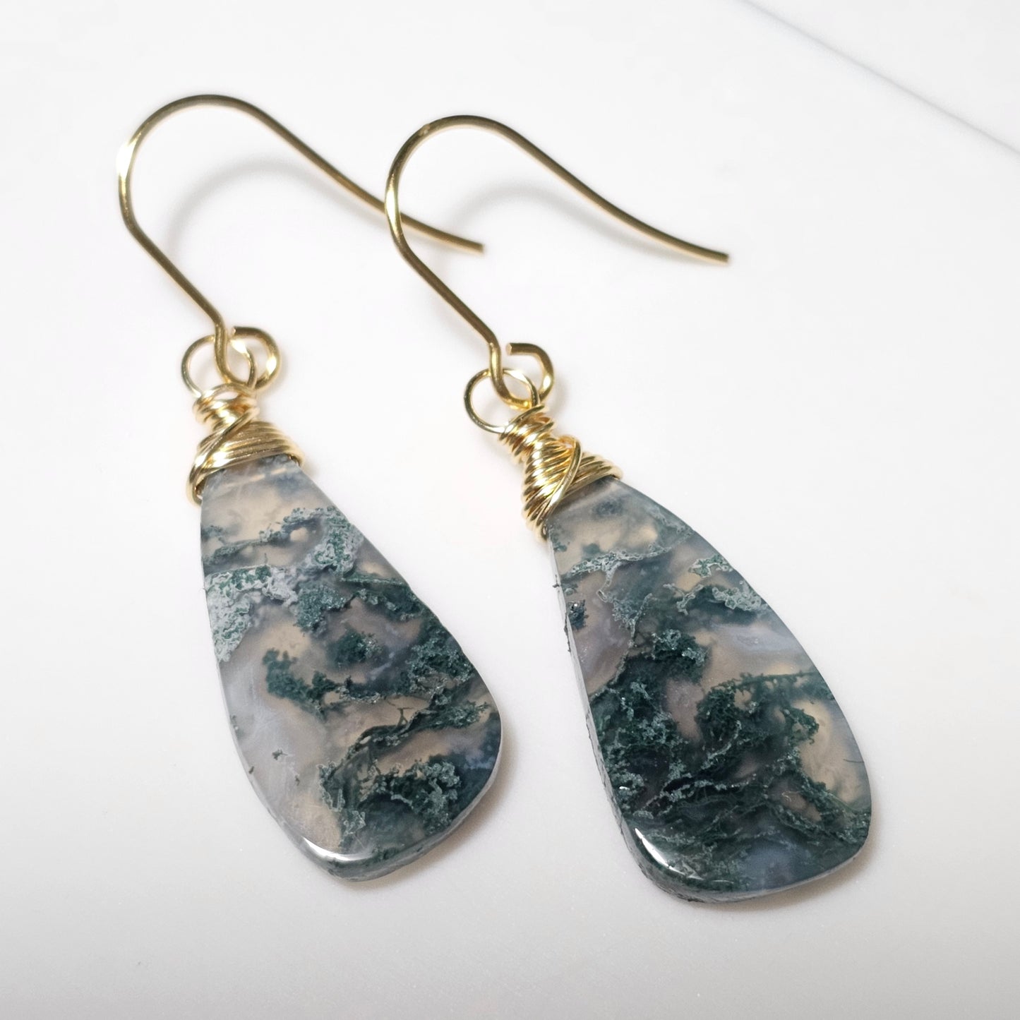 Moss Agate Earrings