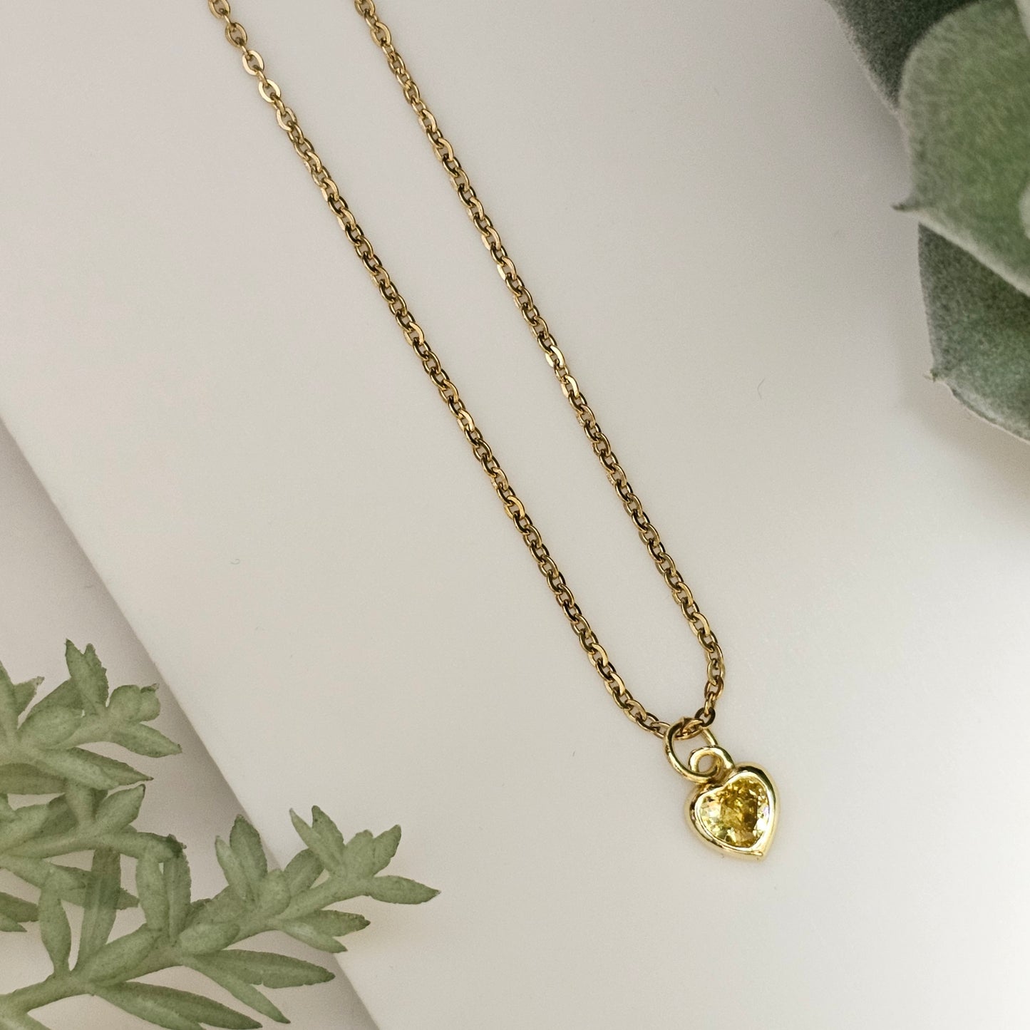 CZ Heart Necklaces | Gemstone Simulant