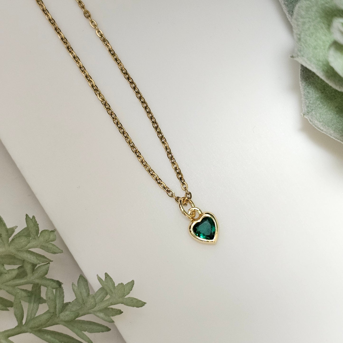 CZ Heart Necklaces | Gemstone Simulant