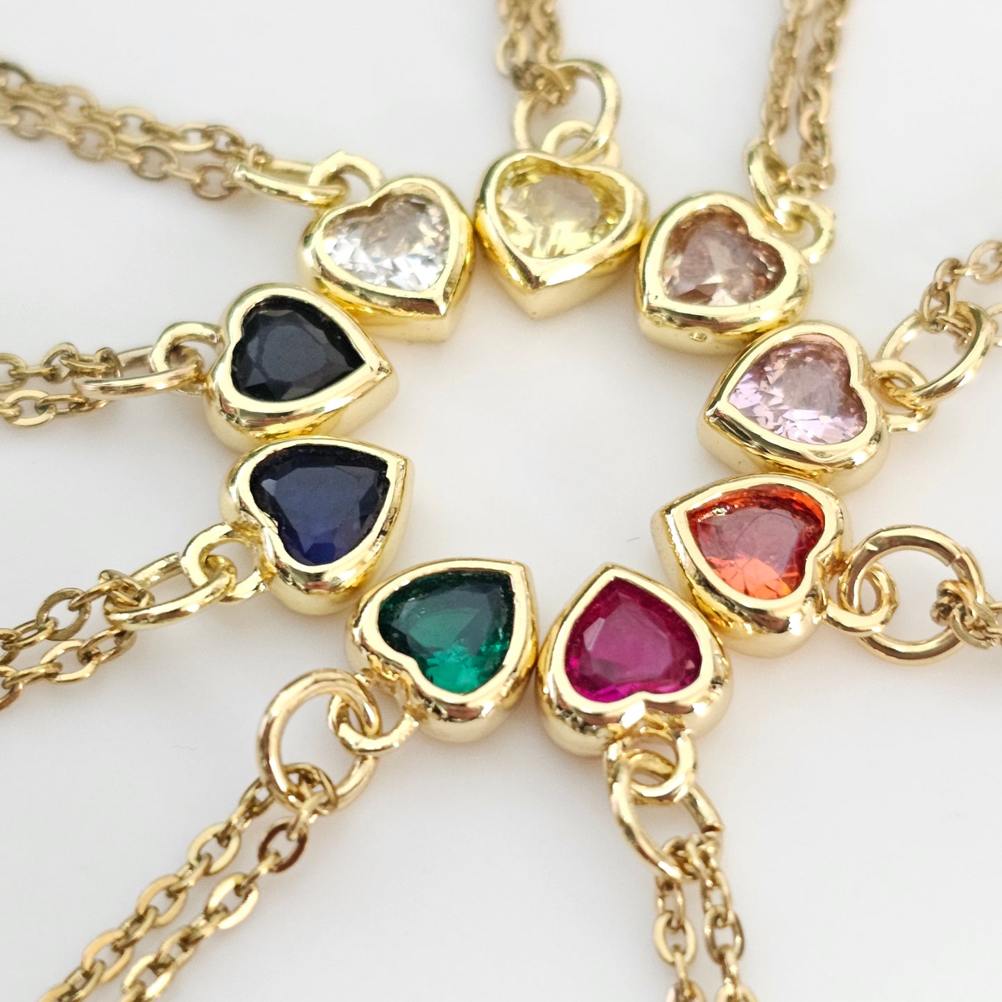 CZ Heart Necklaces | Gemstone Simulant