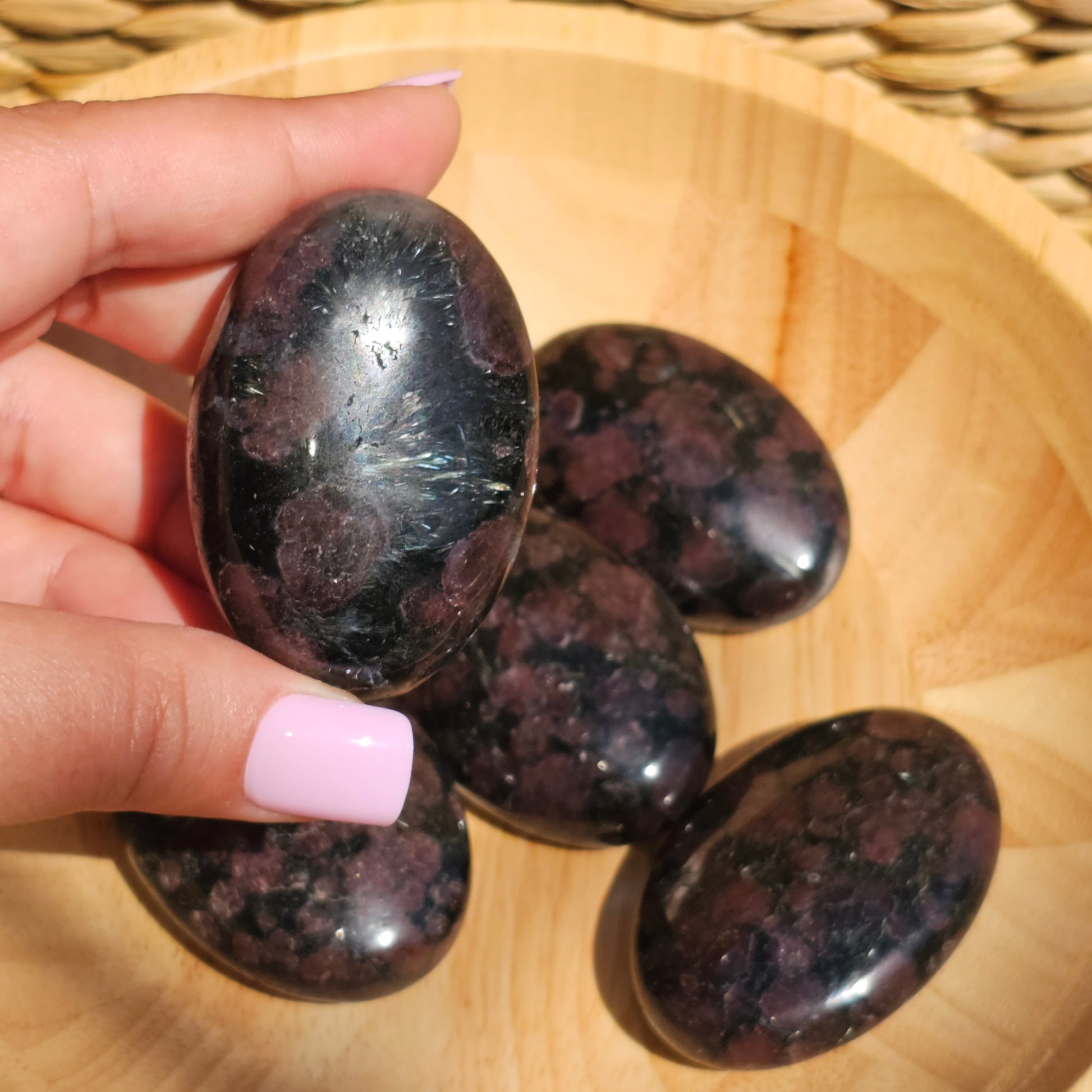 Garnet Palm Stones