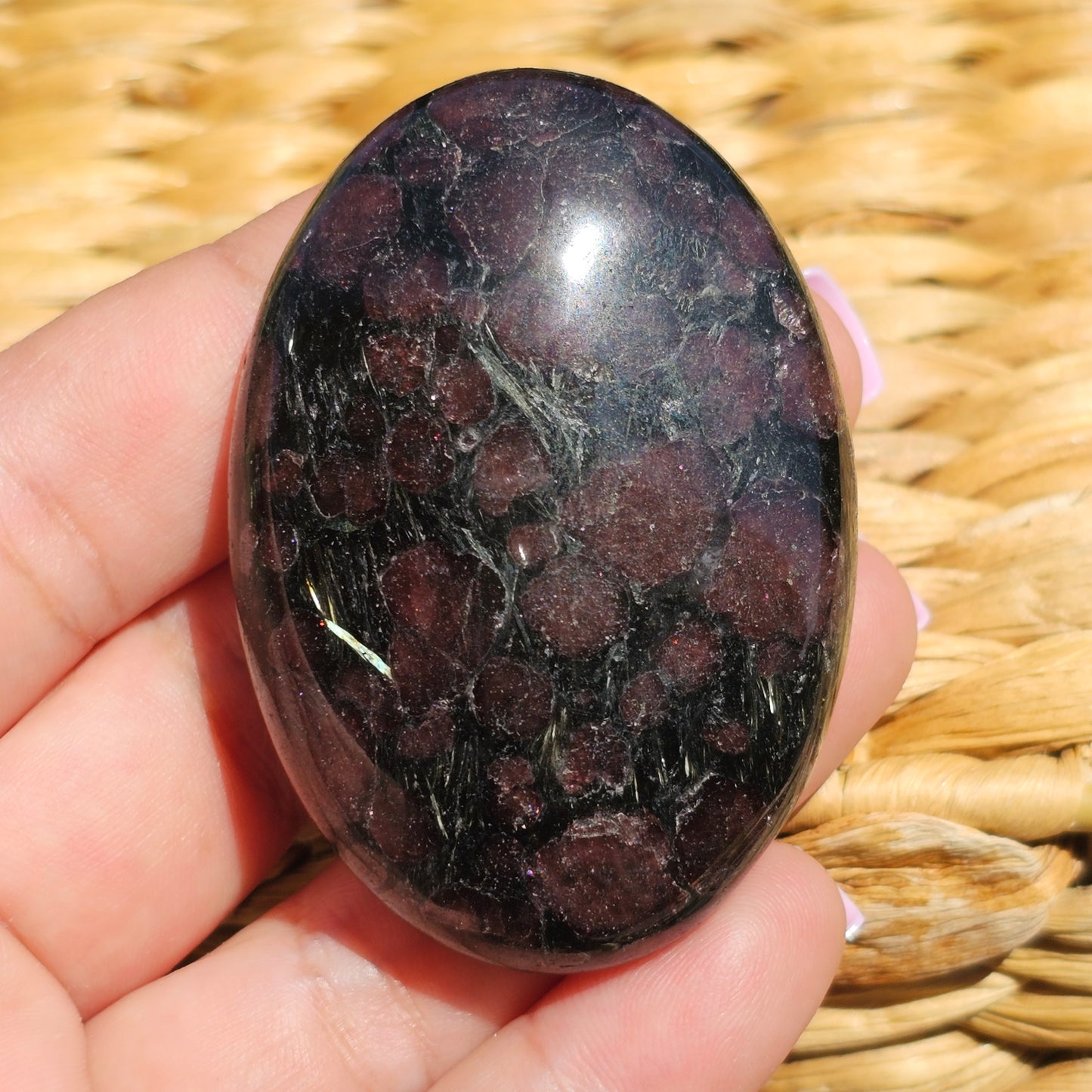Garnet Palm Stones