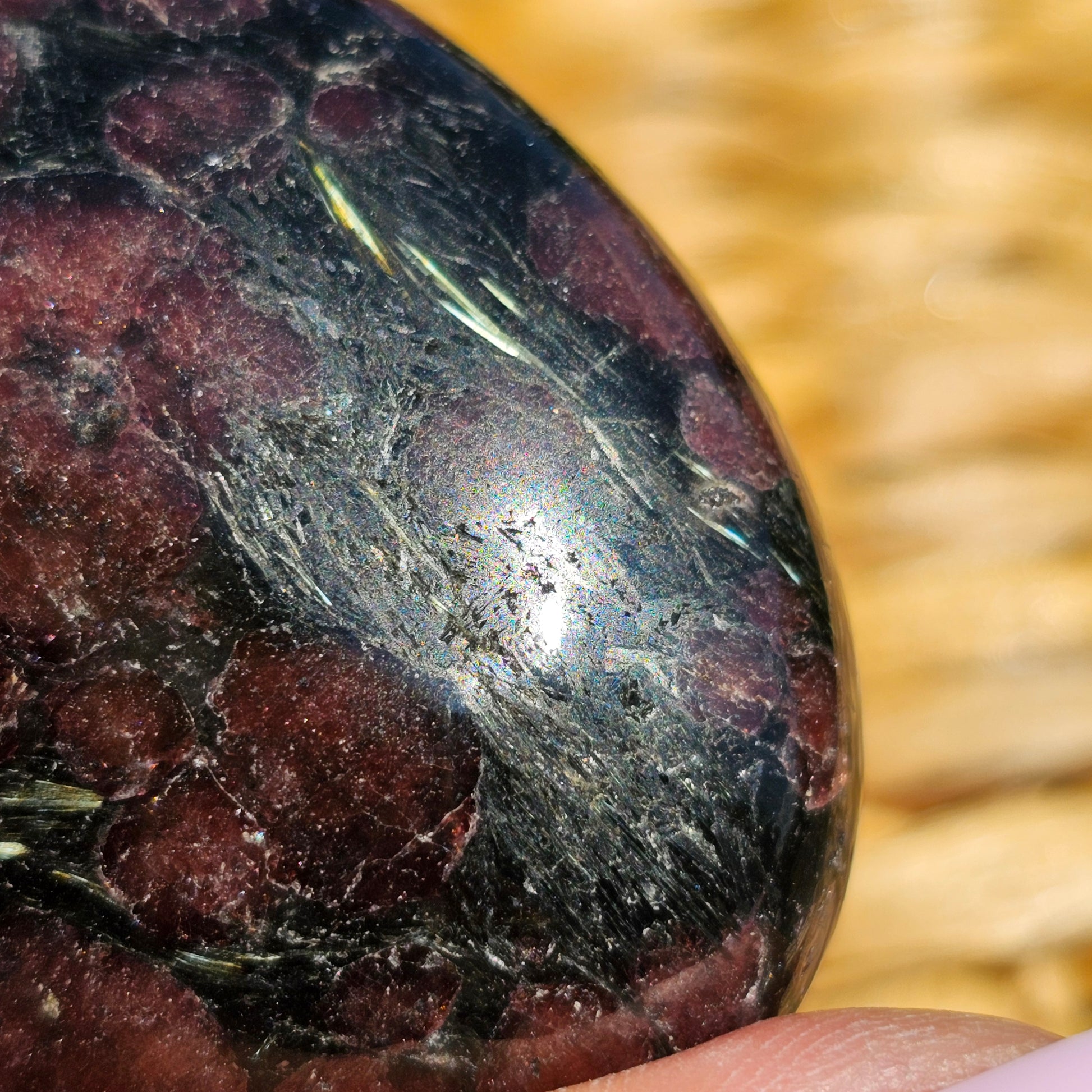 Garnet Palm Stones