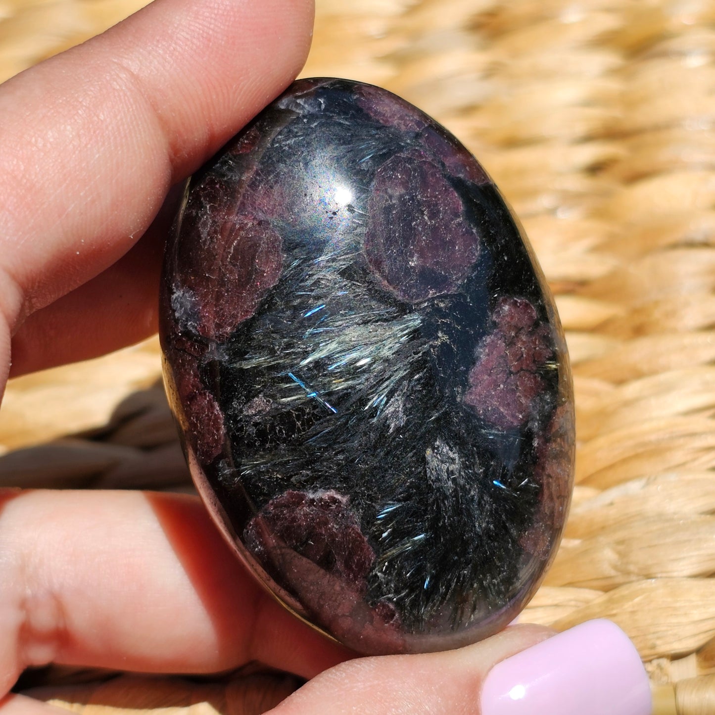 Garnet Palm Stones
