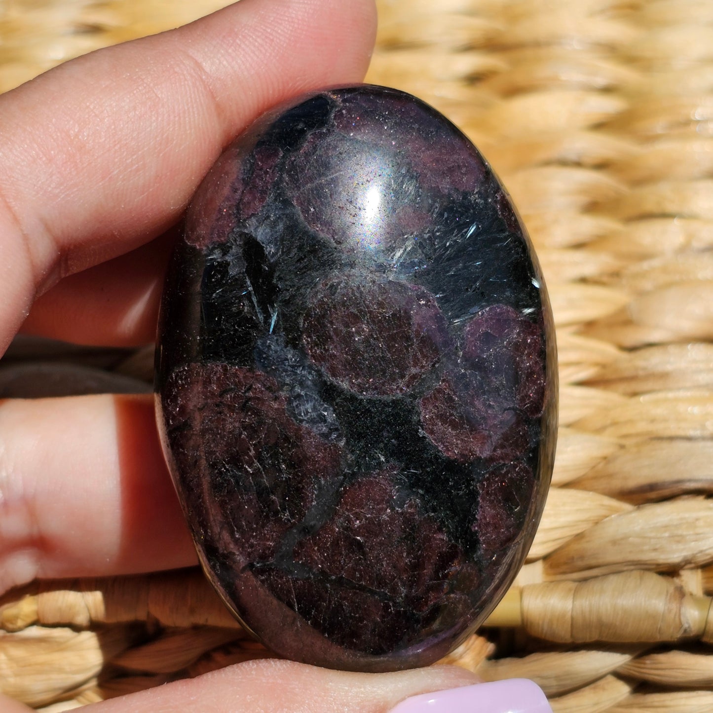 Garnet Palm Stones