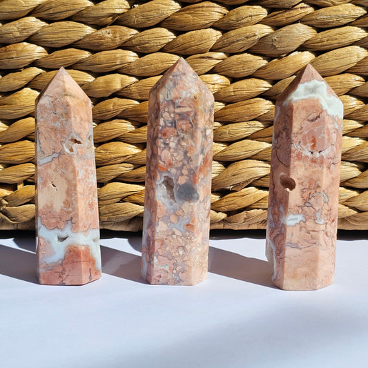 Cotton Candy Agate Towers