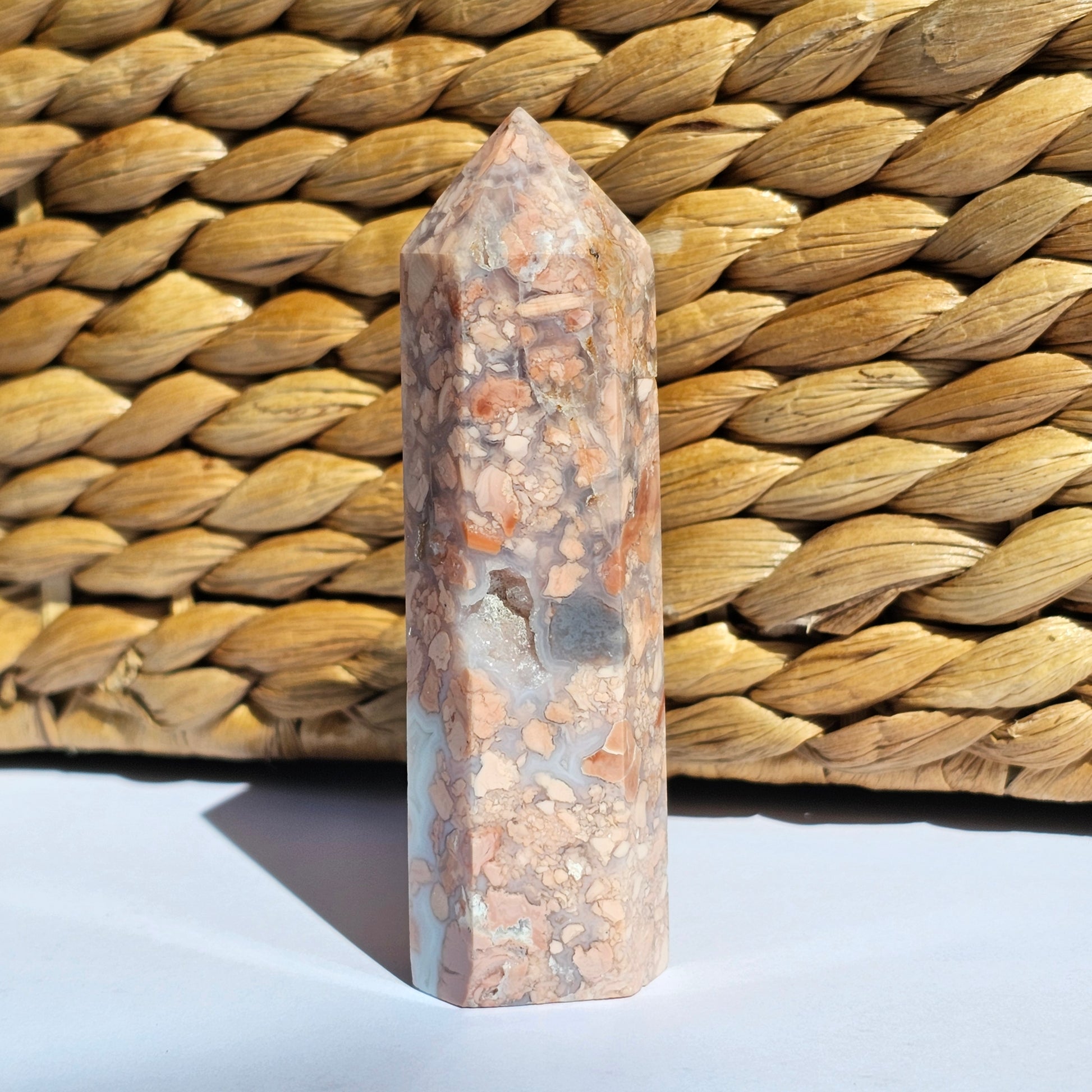 Cotton Candy Agate Towers