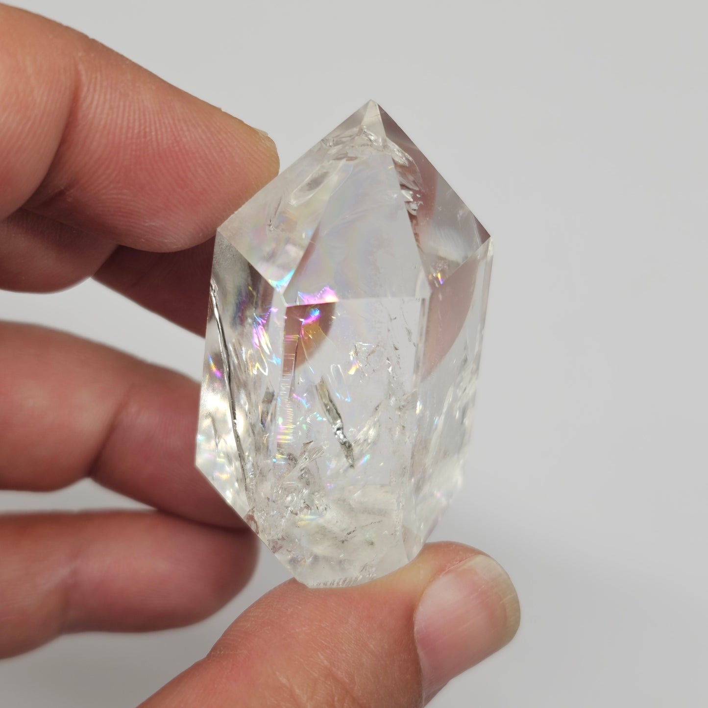 Rainbow Clear Quartz Tower | D