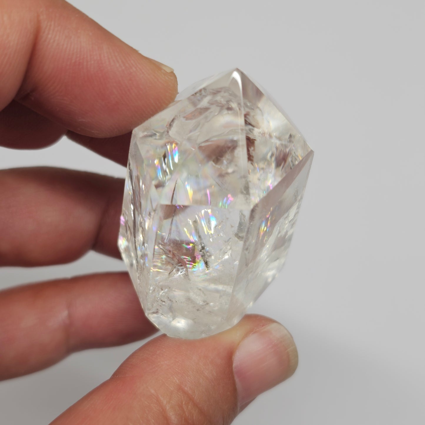 Rainbow Clear Quartz Tower | D