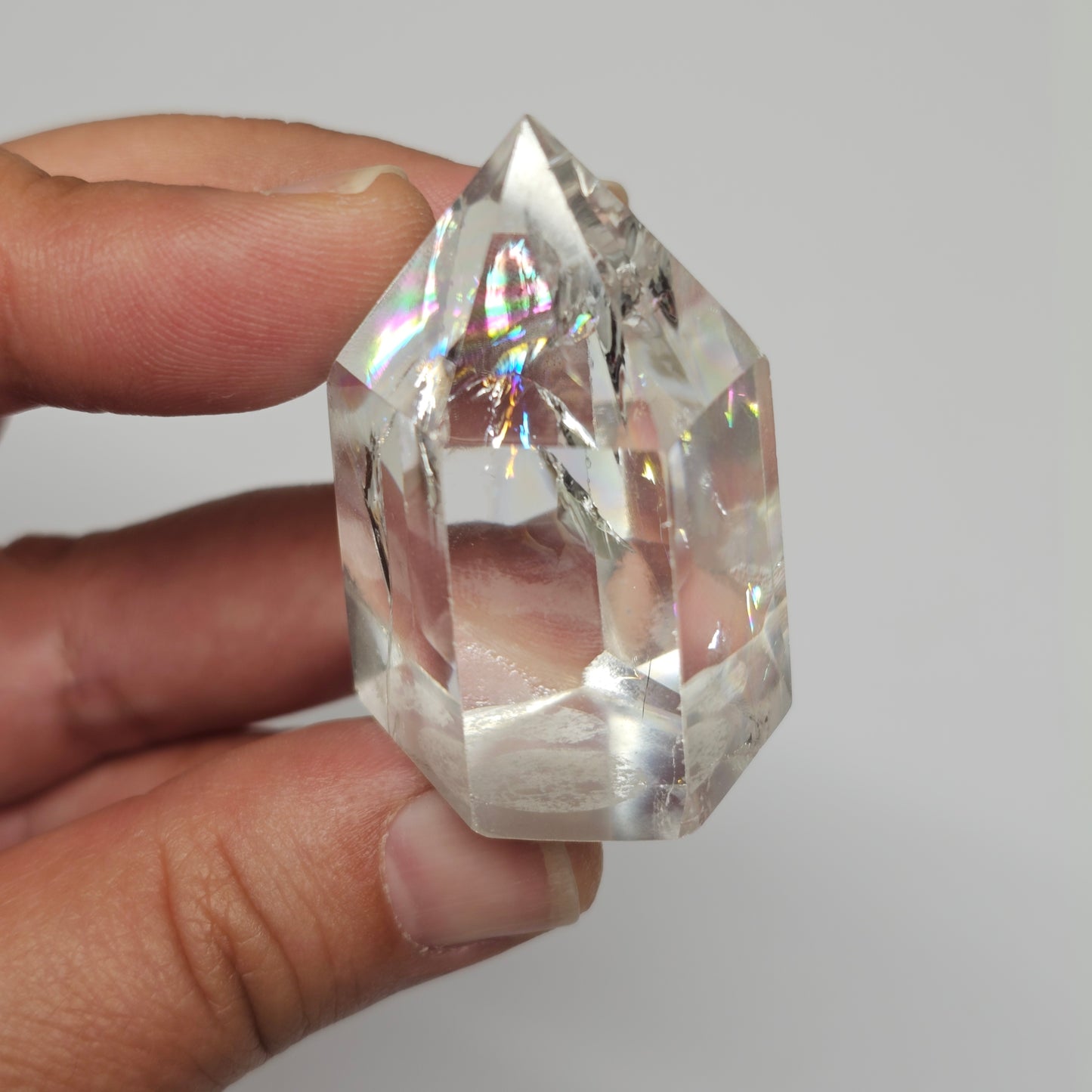 Rainbow Clear Quartz Tower | E