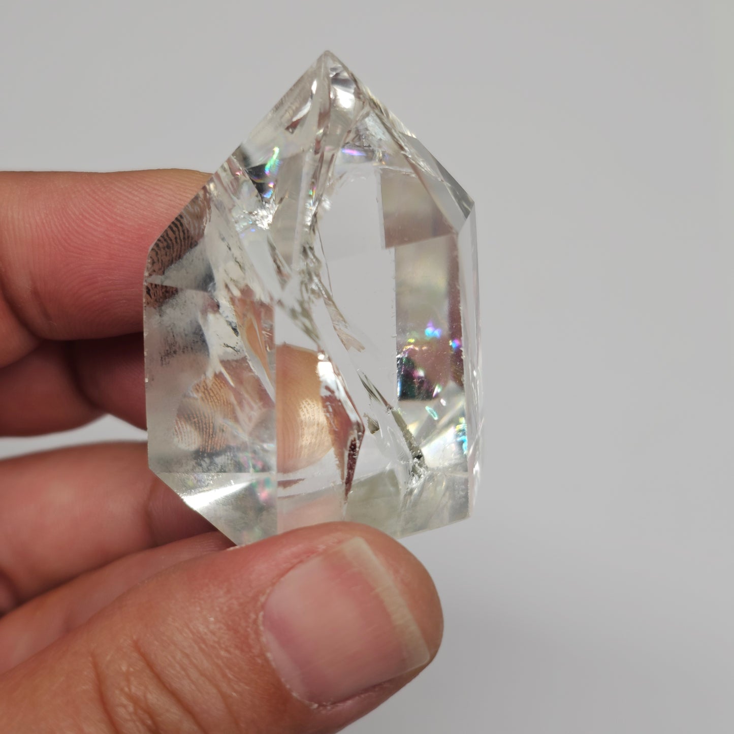 Rainbow Clear Quartz Tower | E