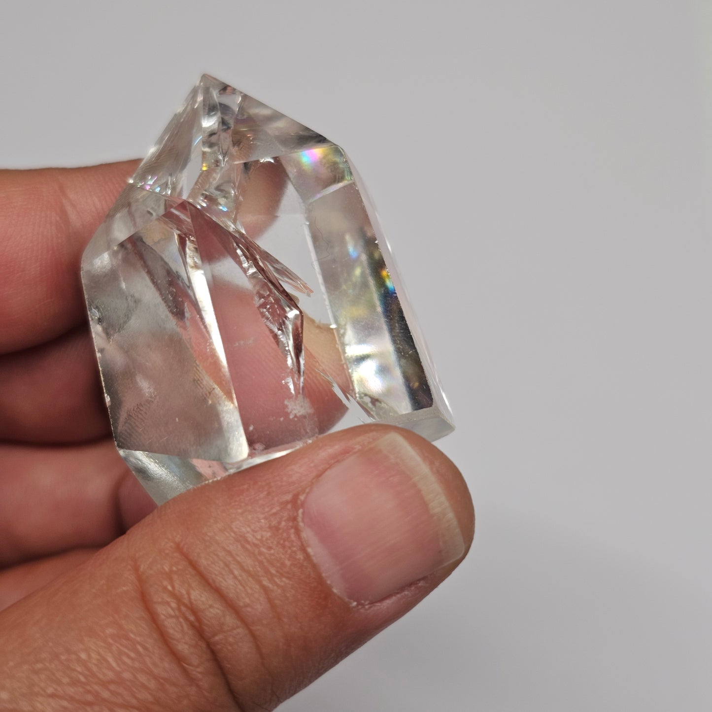 Rainbow Clear Quartz Tower | E