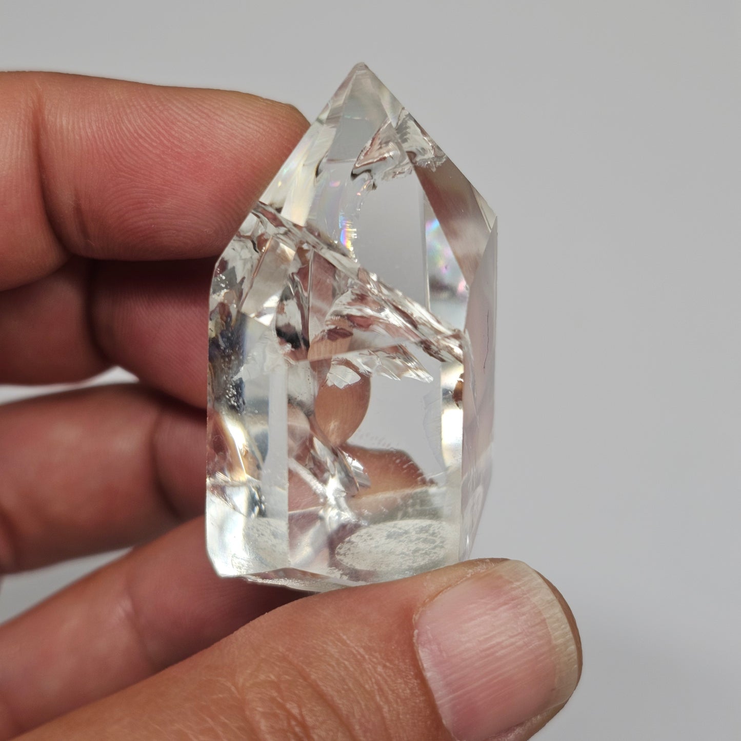 Rainbow Clear Quartz Tower | E