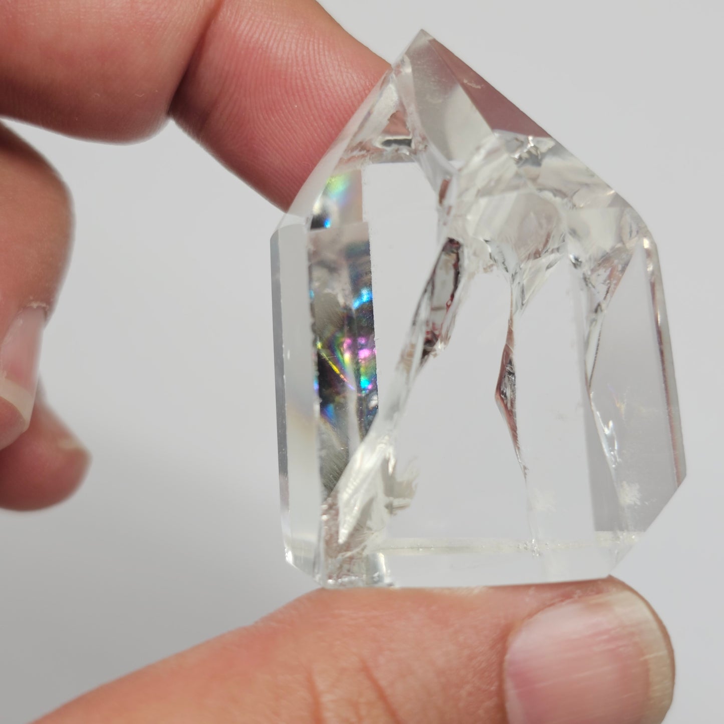 Rainbow Clear Quartz Tower | E