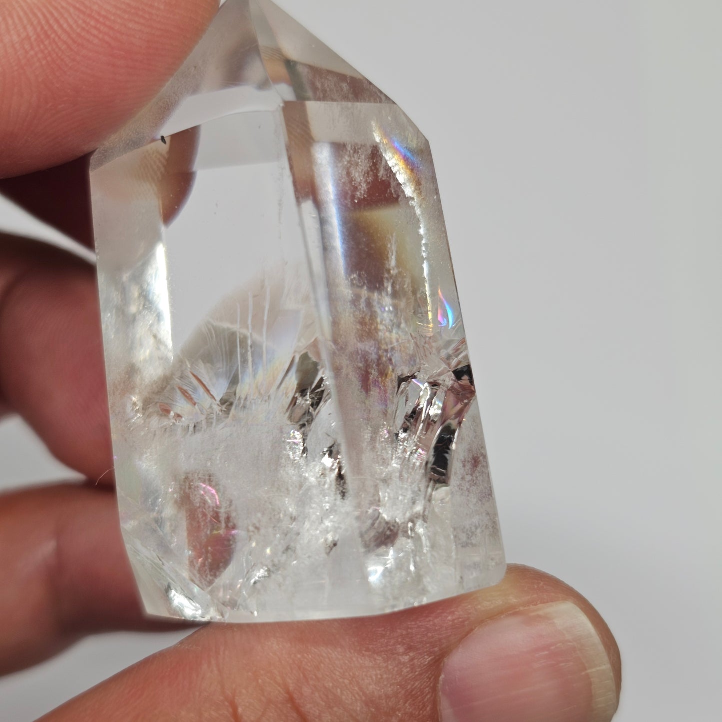 Rainbow Clear Quartz Tower | F