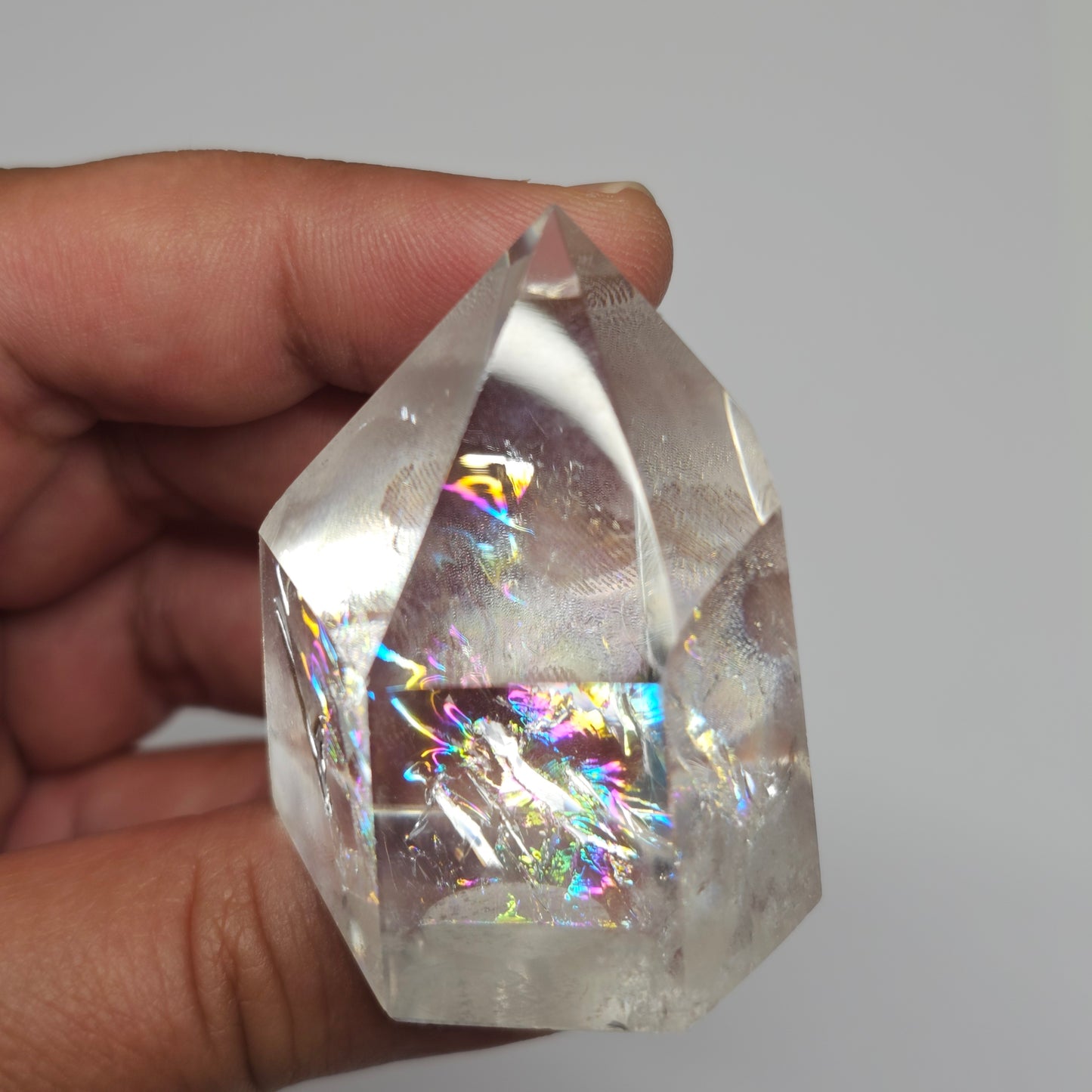 Rainbow Clear Quartz Tower | G