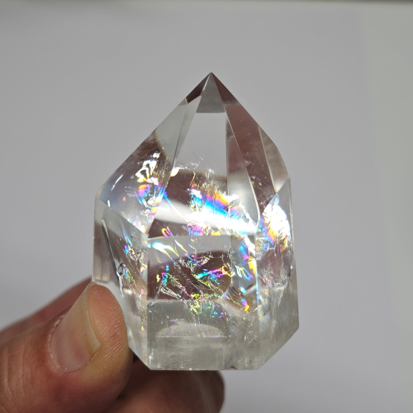 Rainbow Clear Quartz Tower | G