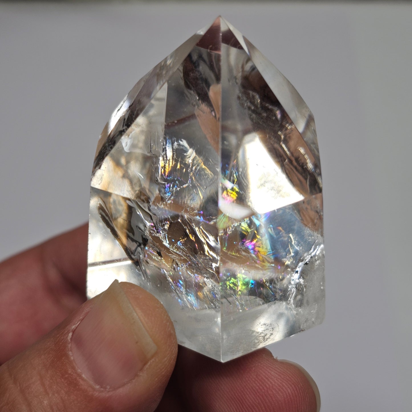 Rainbow Clear Quartz Tower | G