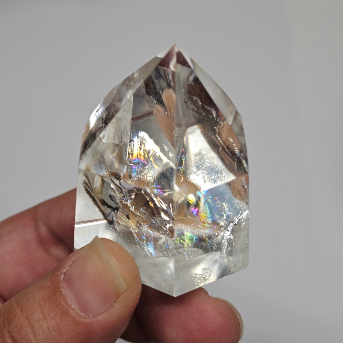 Rainbow Clear Quartz Tower | G