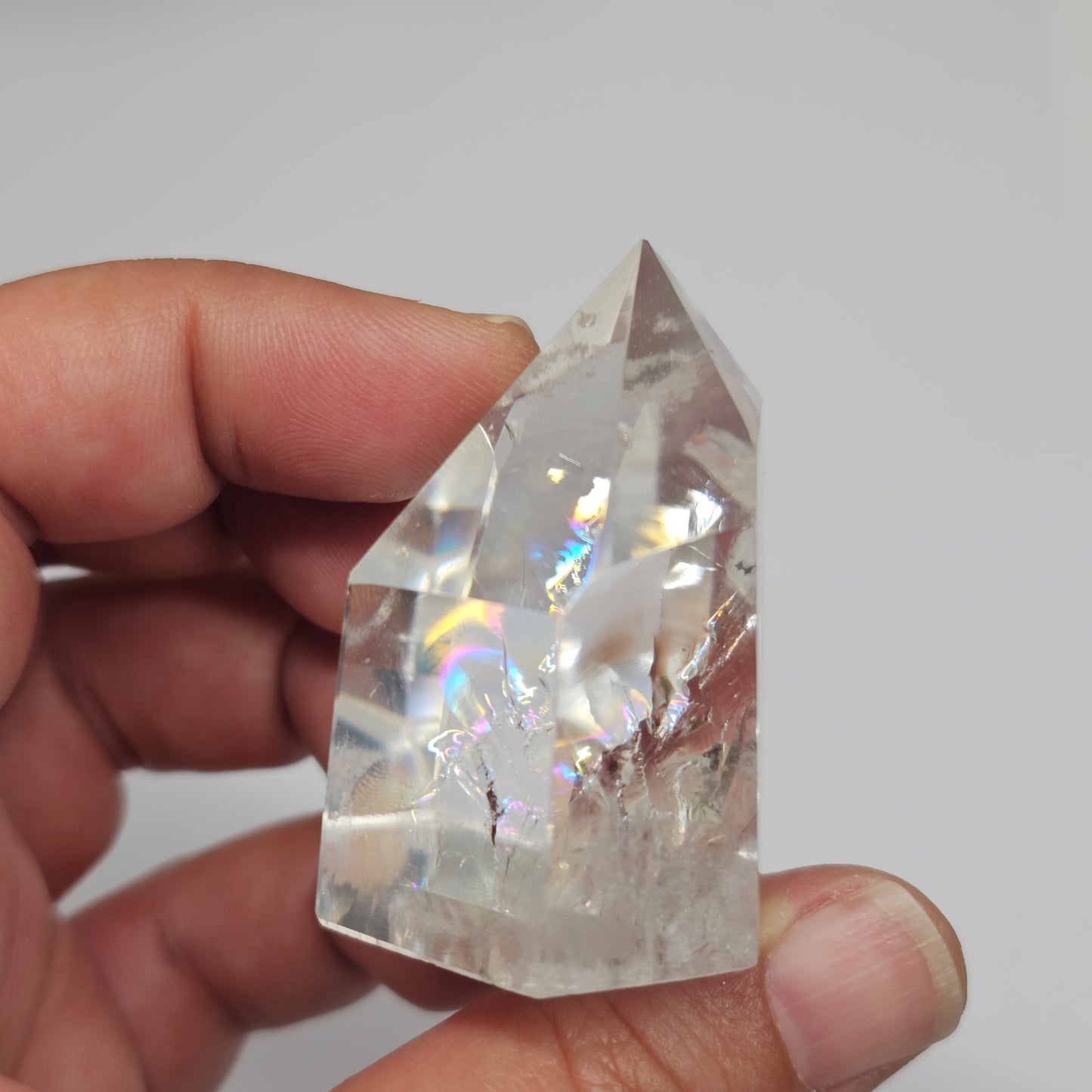 Rainbow Clear Quartz Tower | G