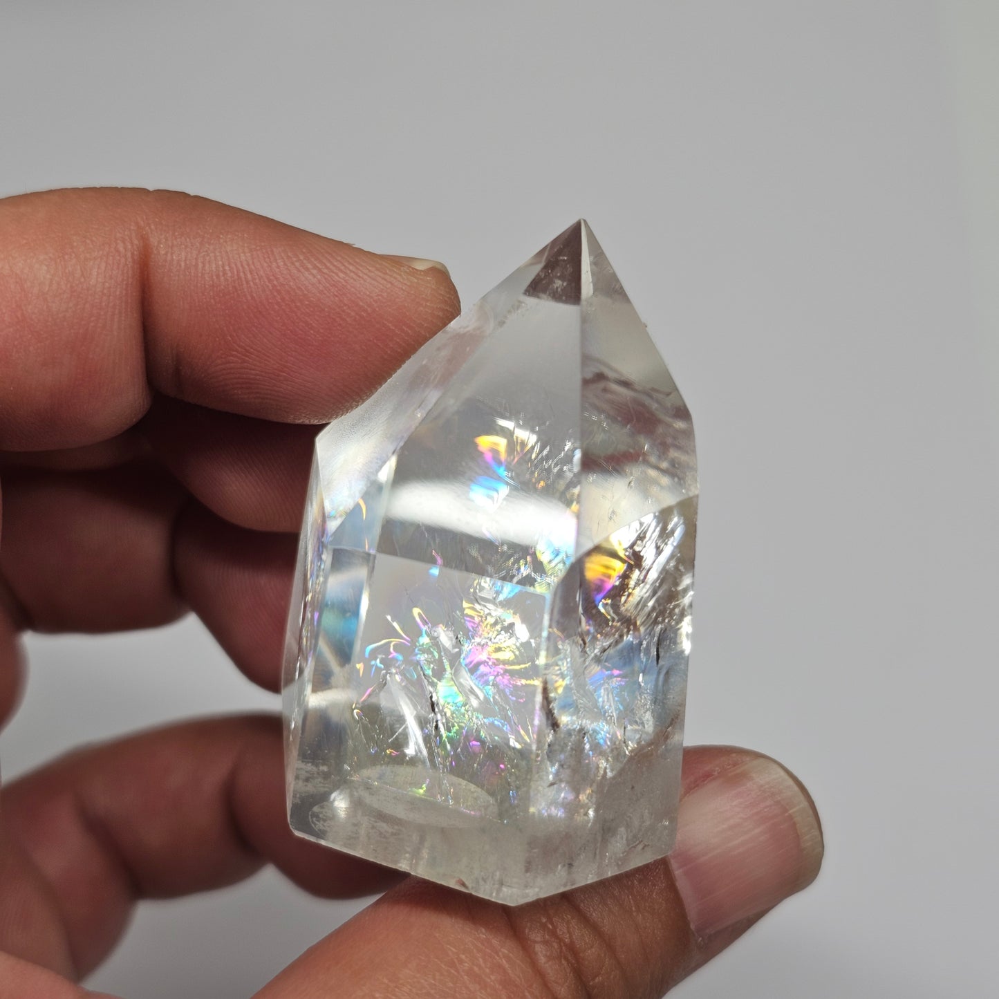 Rainbow Clear Quartz Tower | G