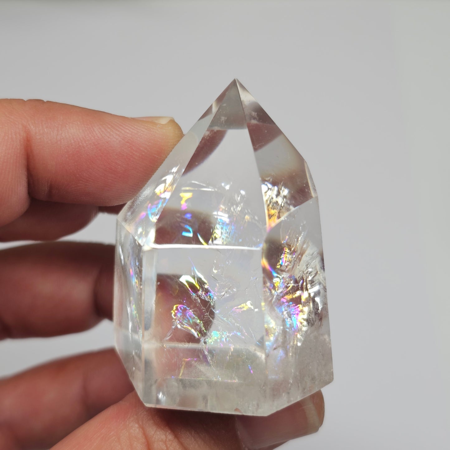 Rainbow Clear Quartz Tower | G