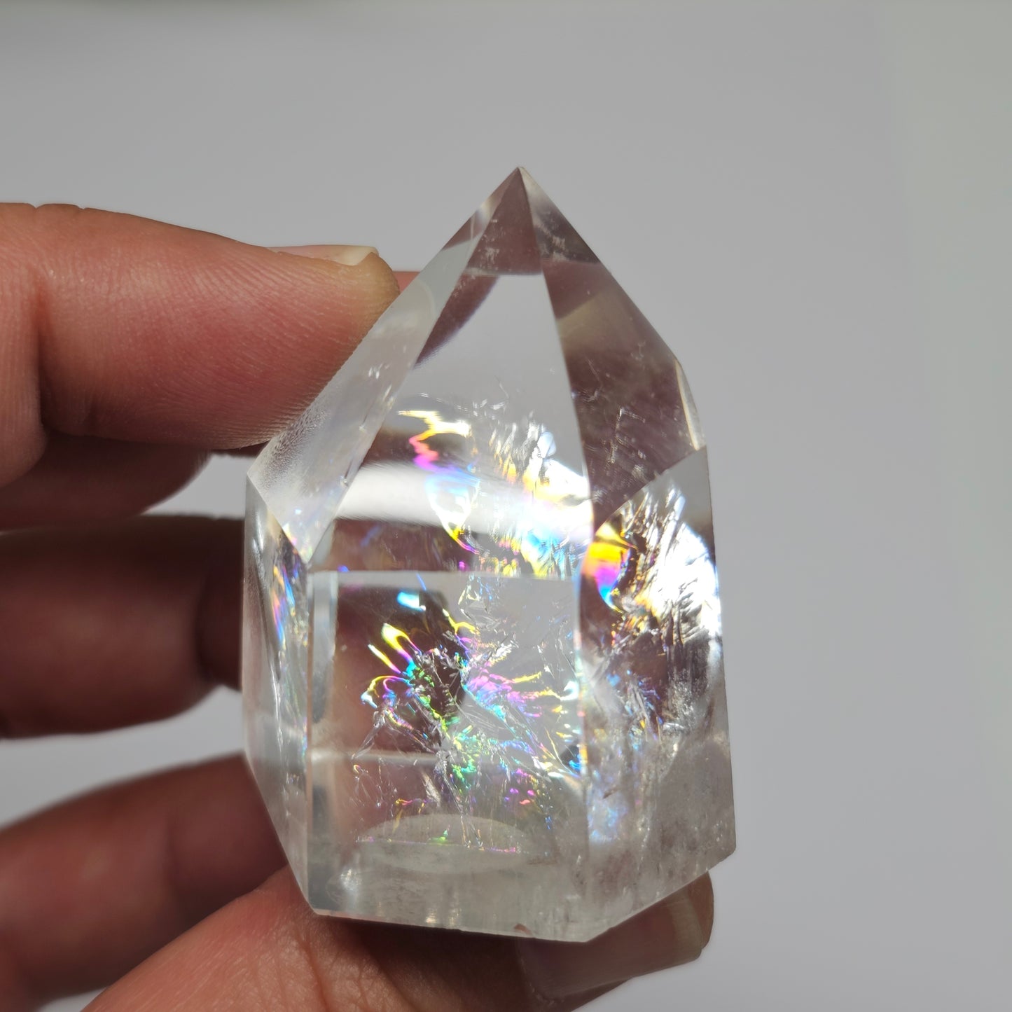 Rainbow Clear Quartz Tower | G