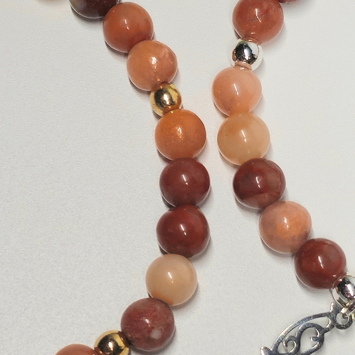 6mm Peach Aventurine Bracelet | Gold or Silver