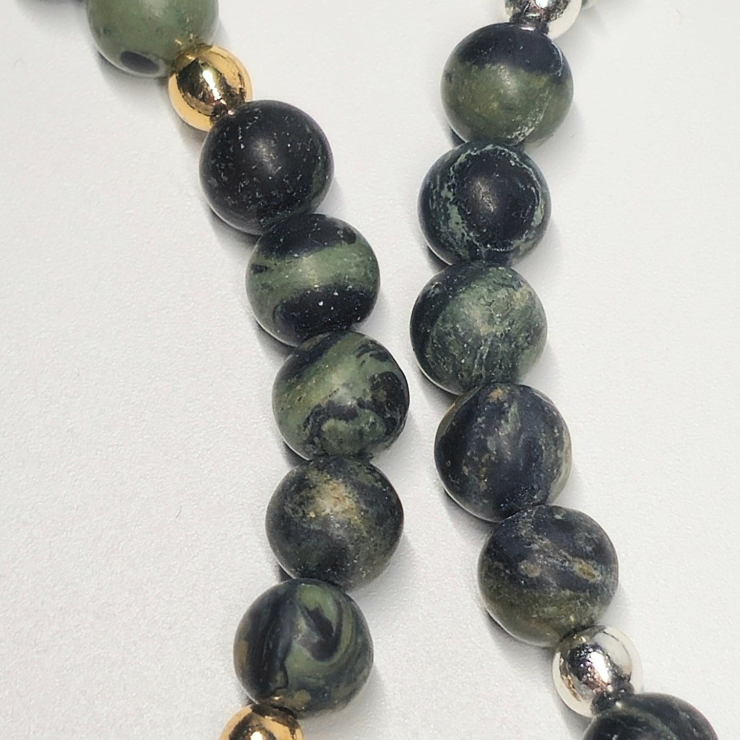 6mm Frost Kambaba Jasper Bracelet | Gold or Silver