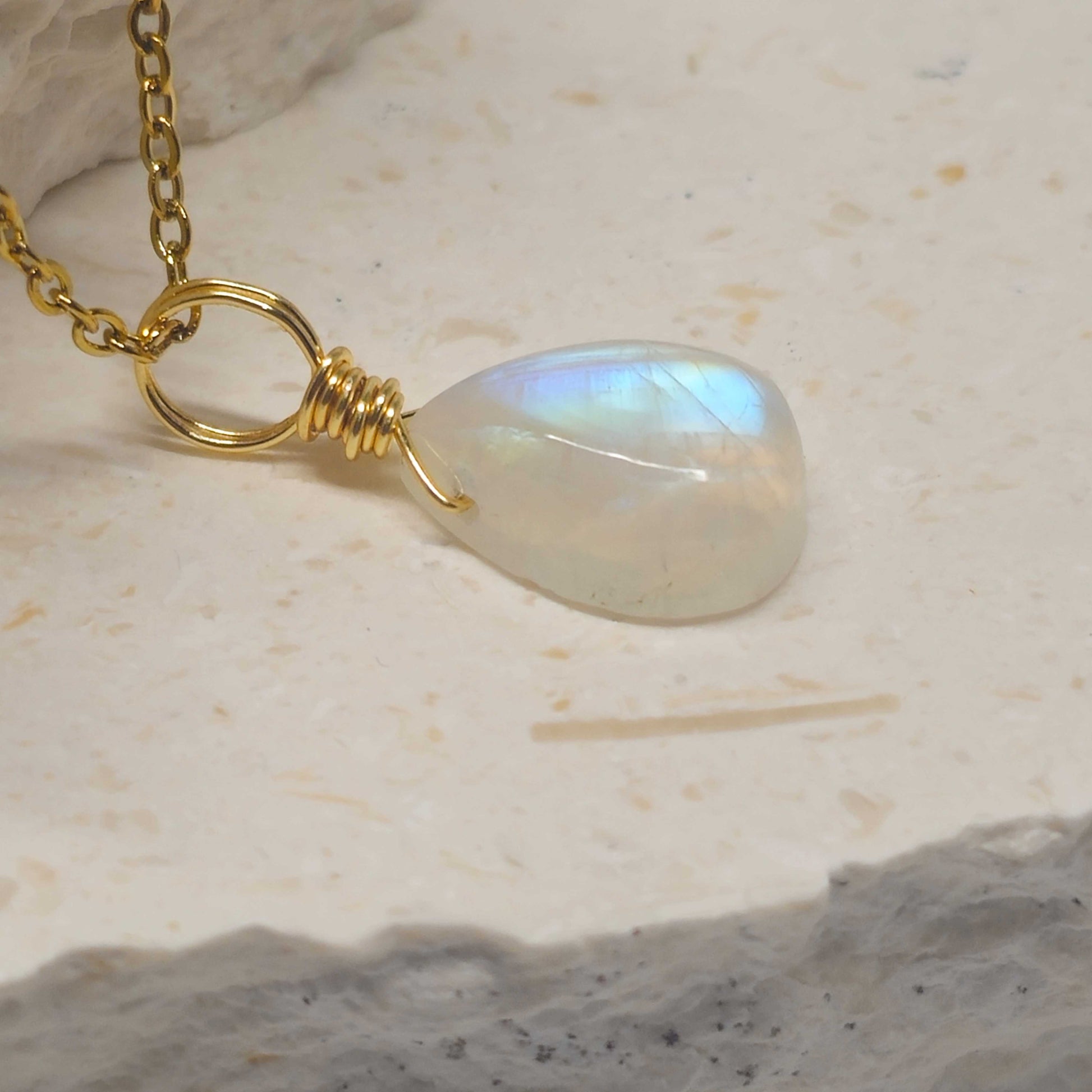 Rainbow Moonstone Necklace