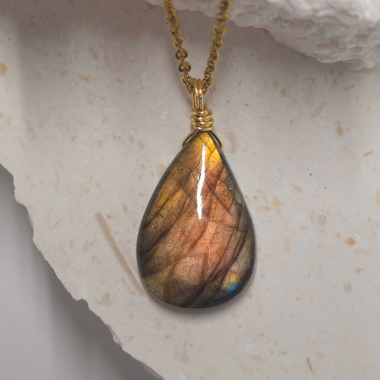 Sunset Labradorite Necklace