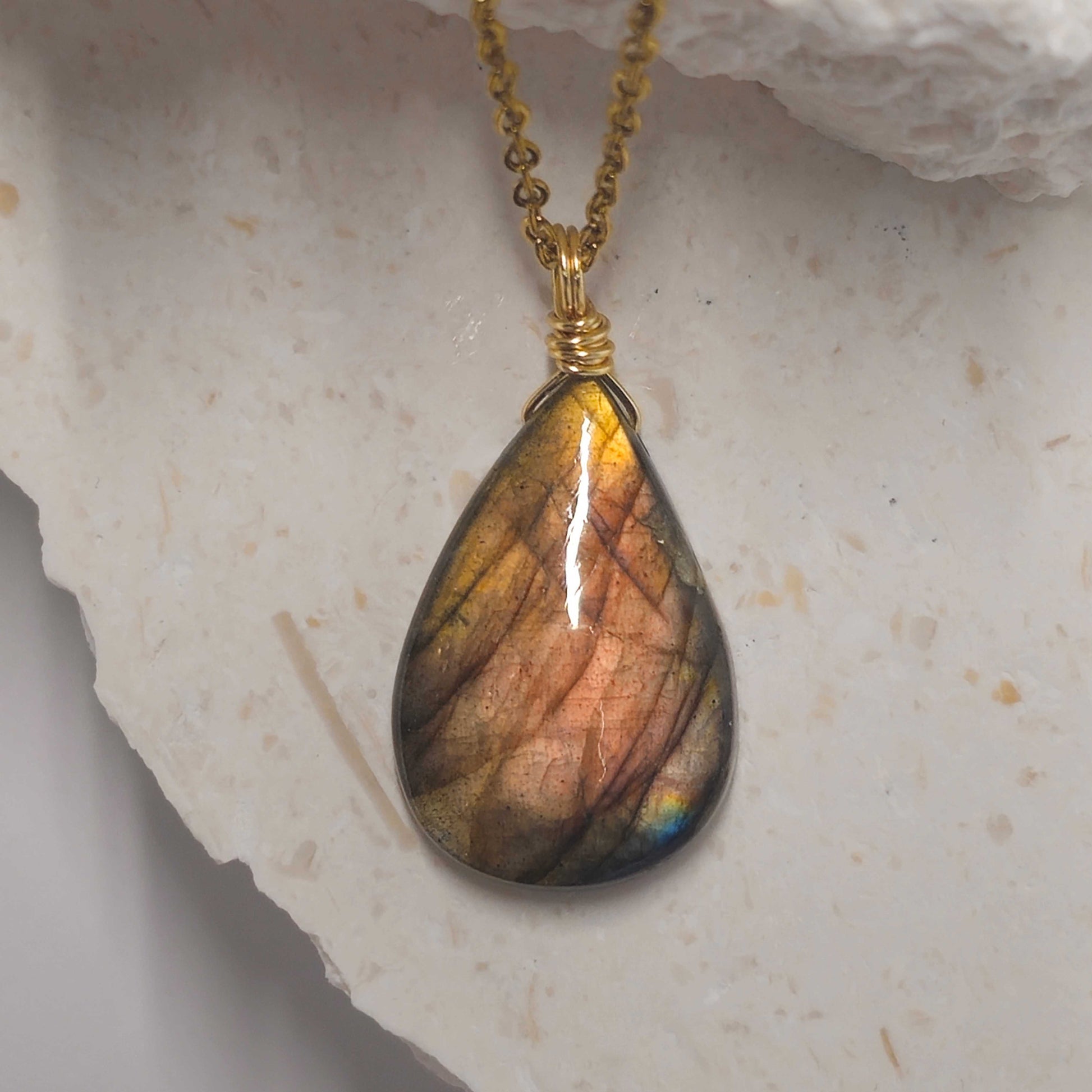 Sunset Labradorite Necklace