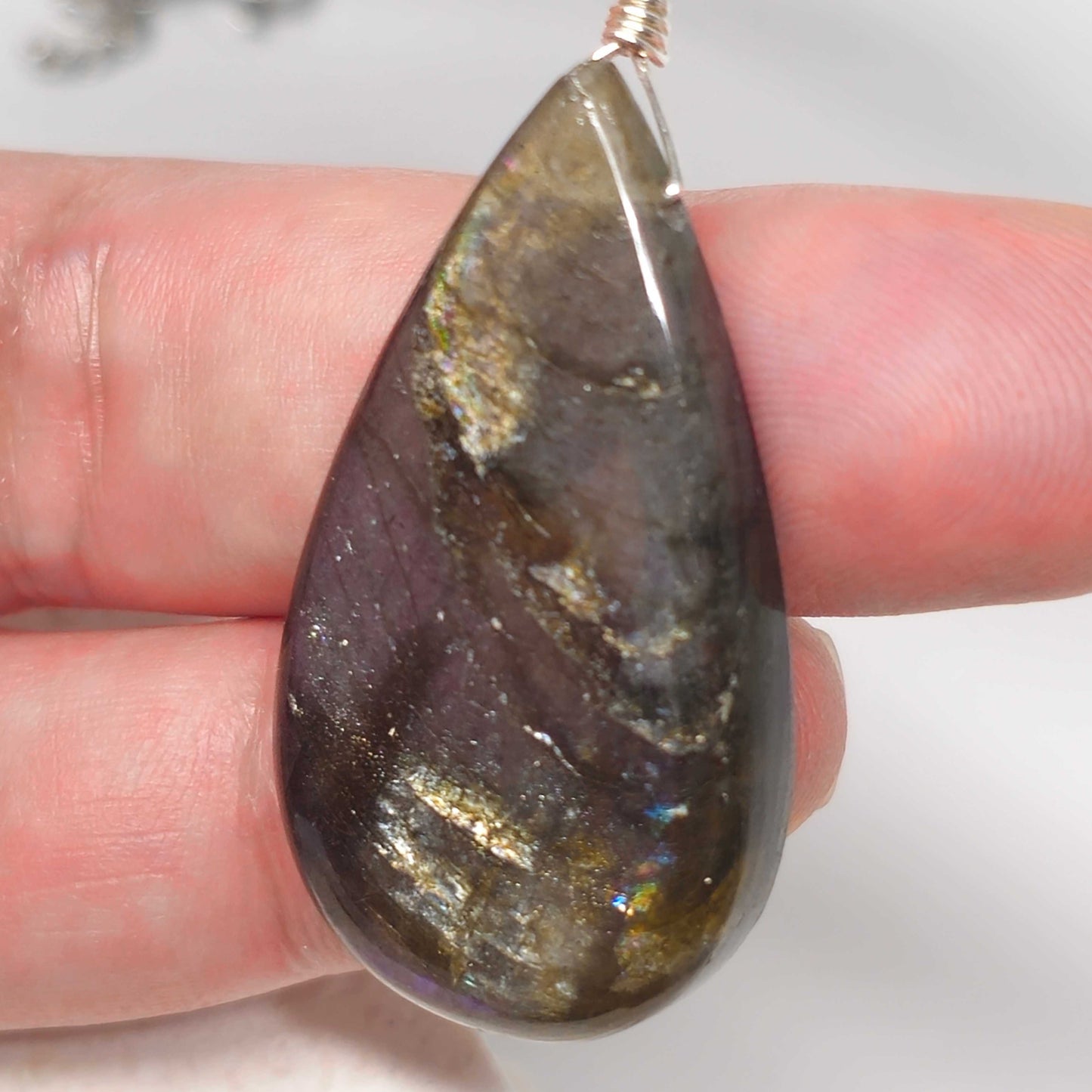 Purple Labradorite Necklace