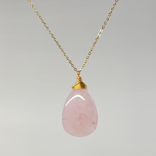 Rose Quartz Necklace (#10)