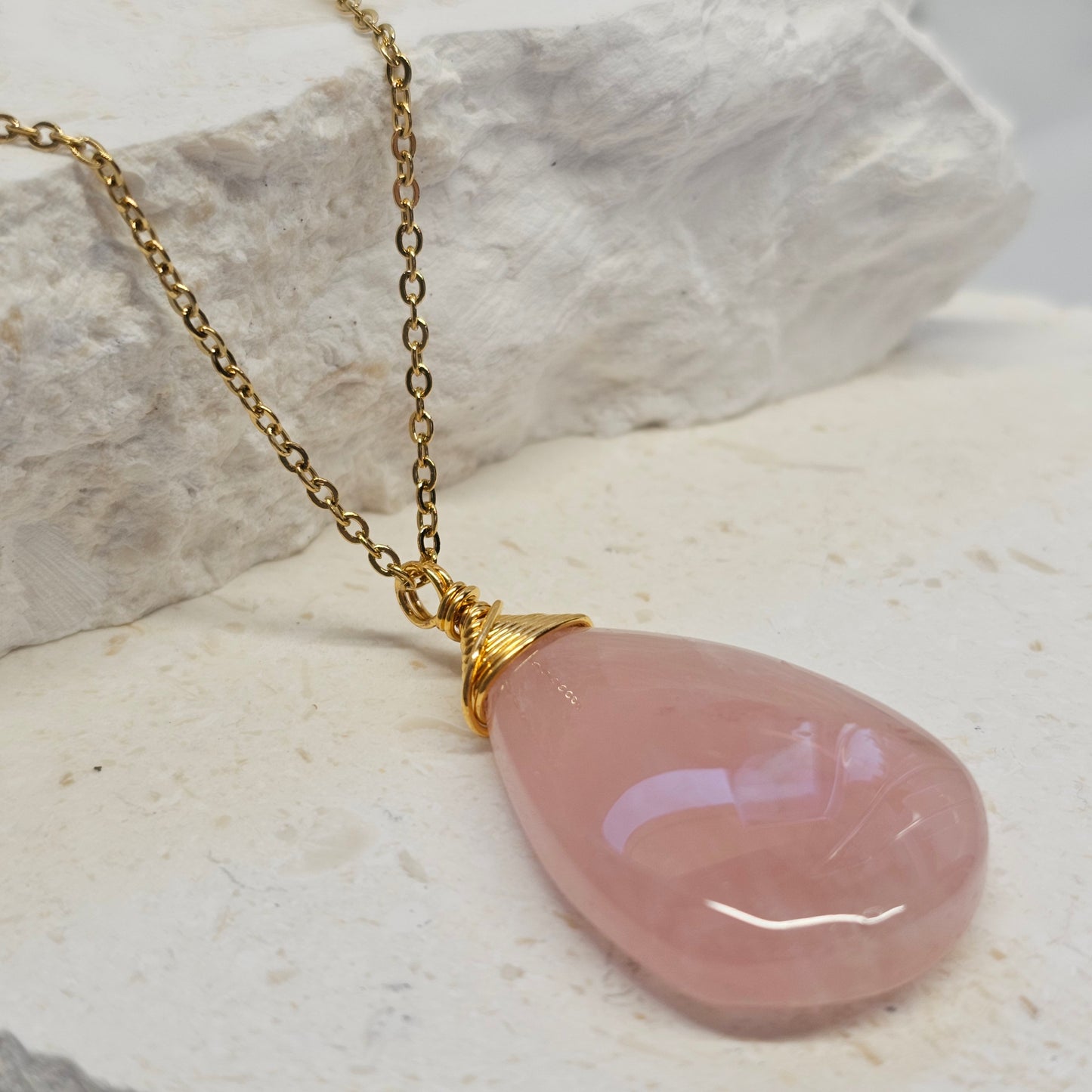 Rose Quartz Necklace (#10)