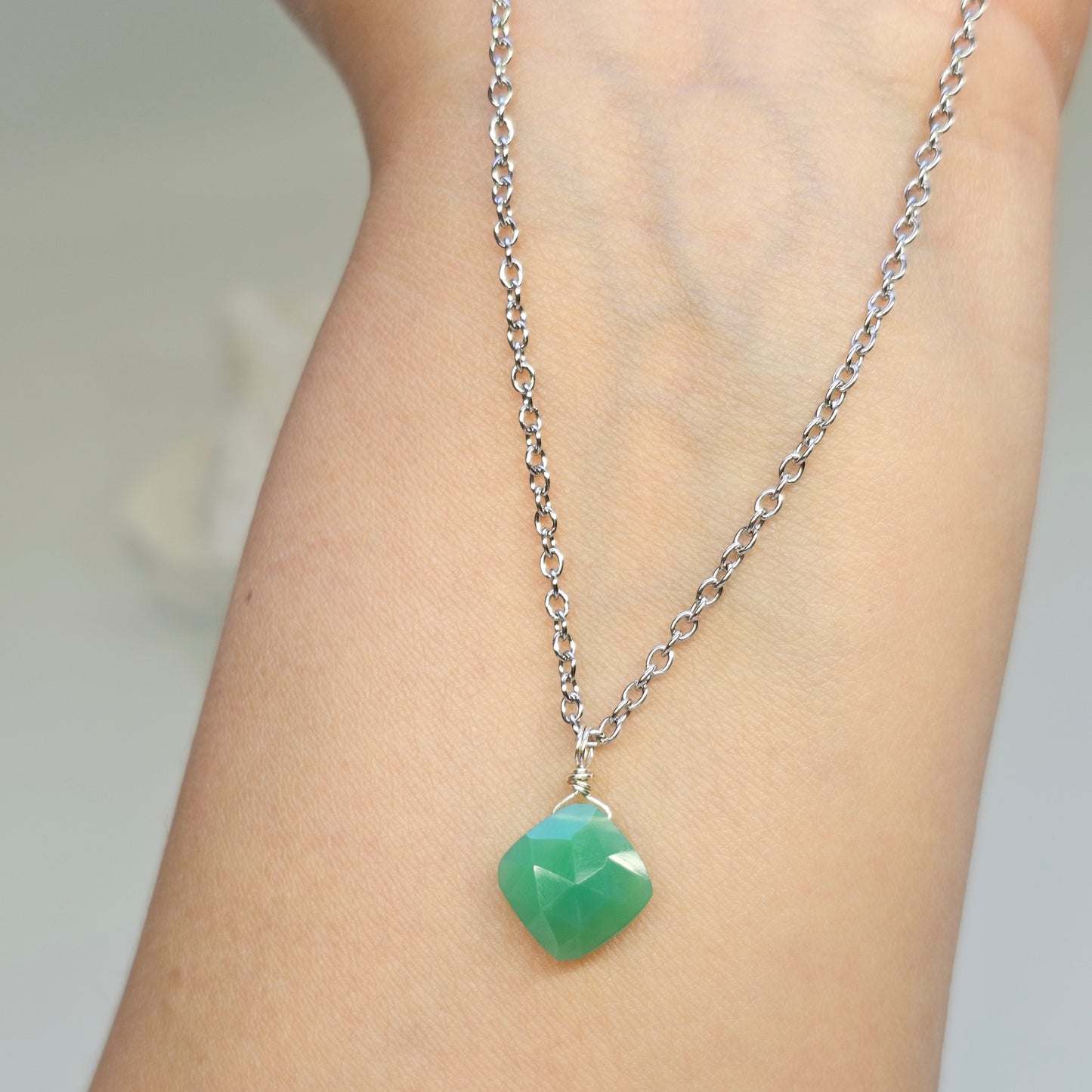 Chrysoprase Necklace (#65)