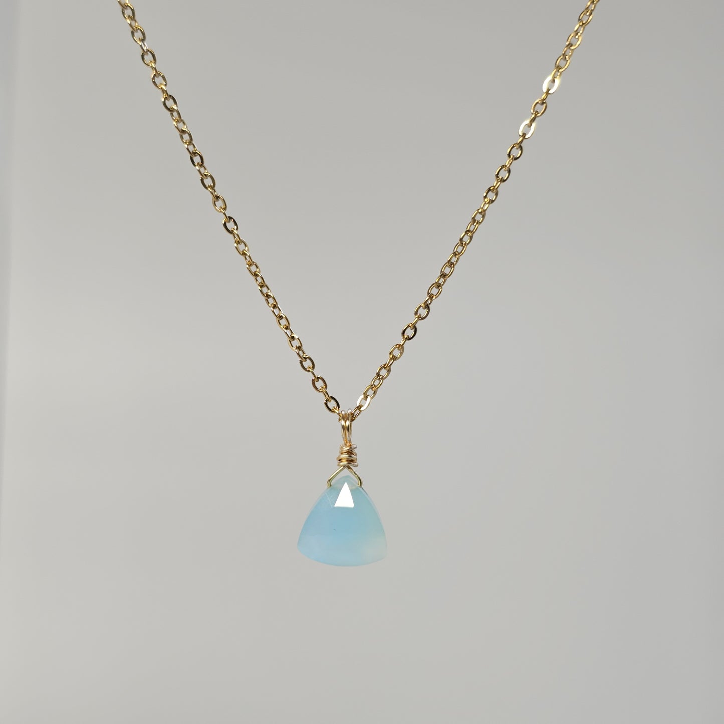 Blue Chalcedony Necklace (#64)