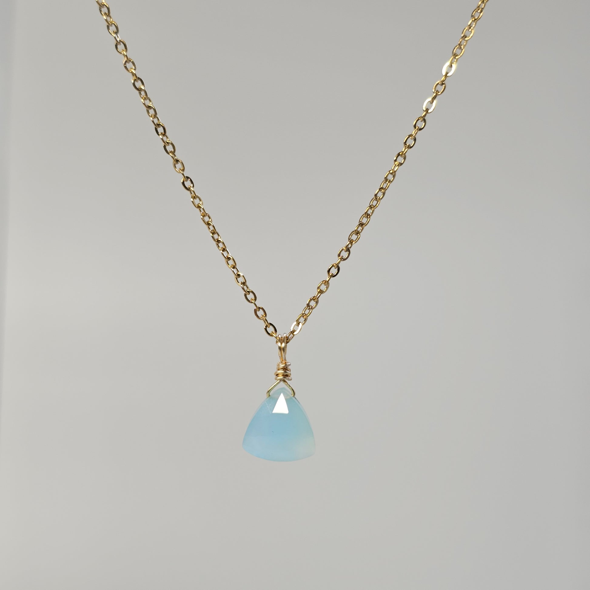 Blue Chalcedony Necklace (#64)