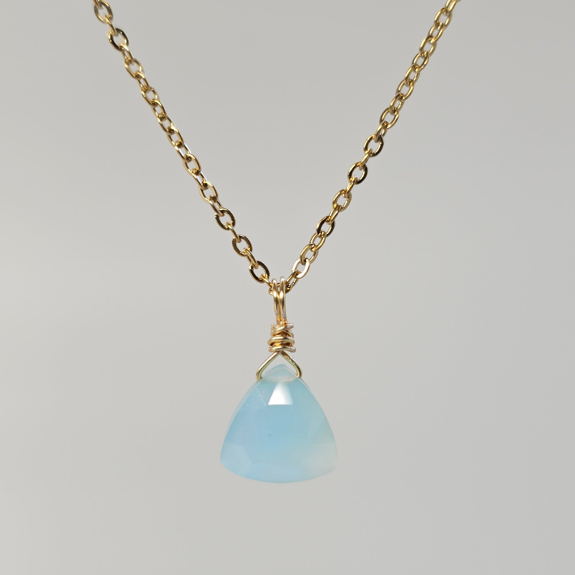 Blue Chalcedony Necklace (#64)