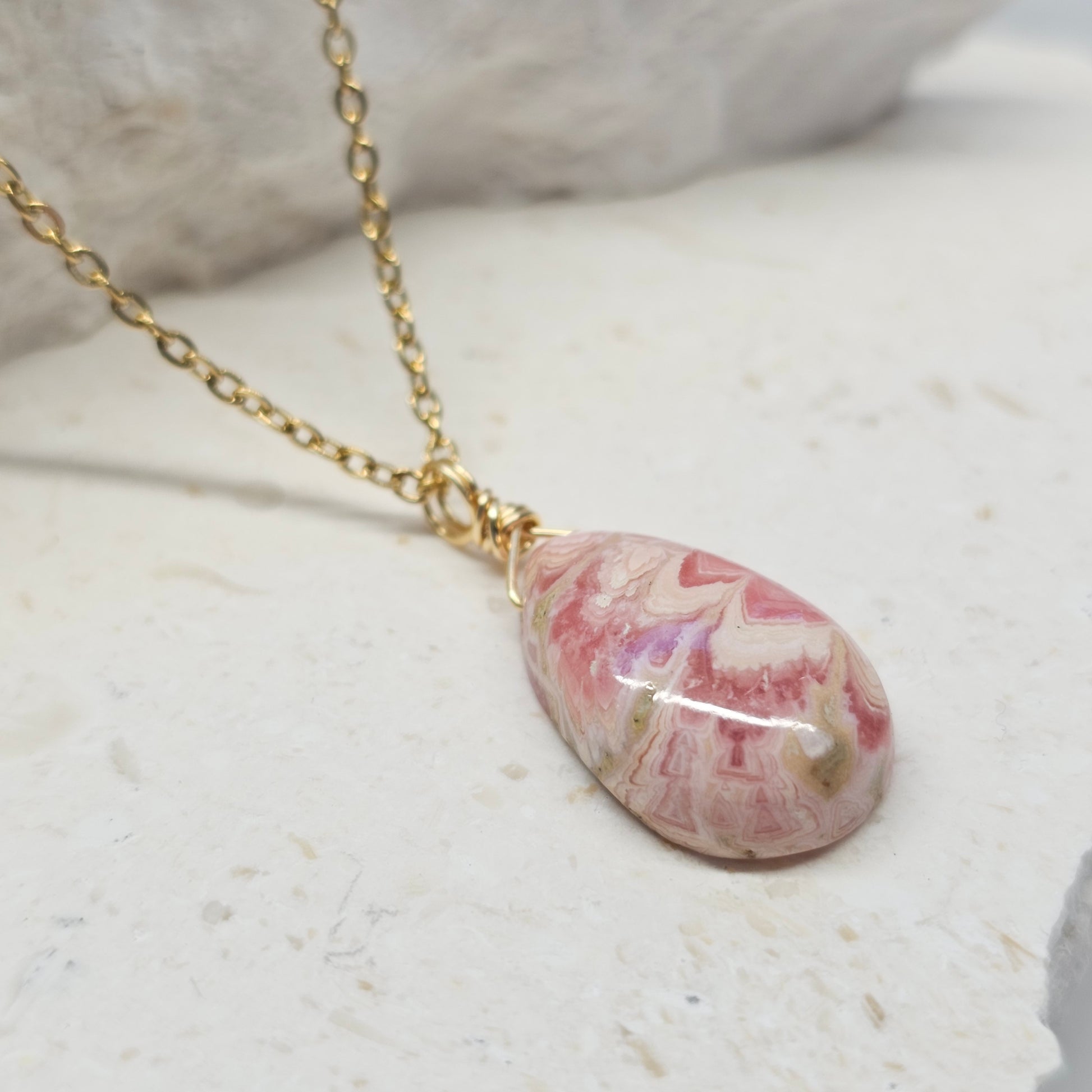 Rhodochrosite Necklace (#6)