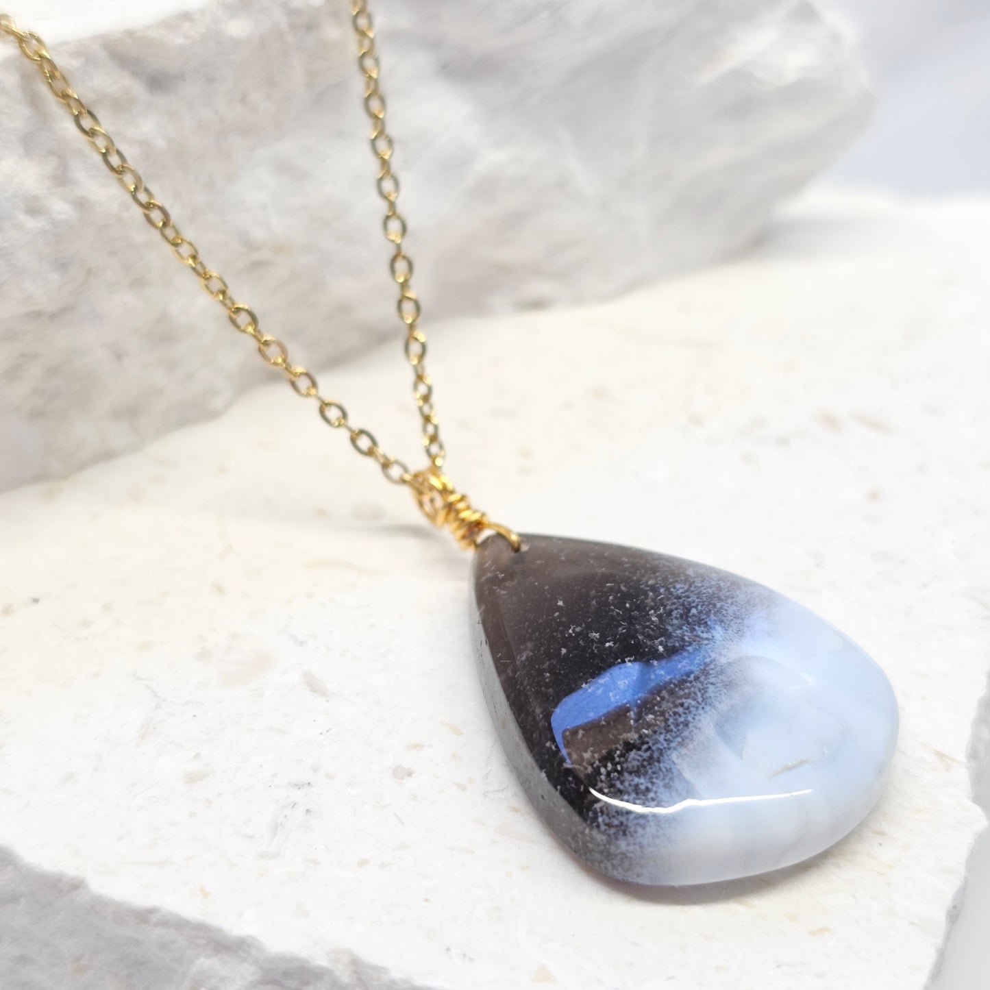 Blue Opal Necklace (#63)