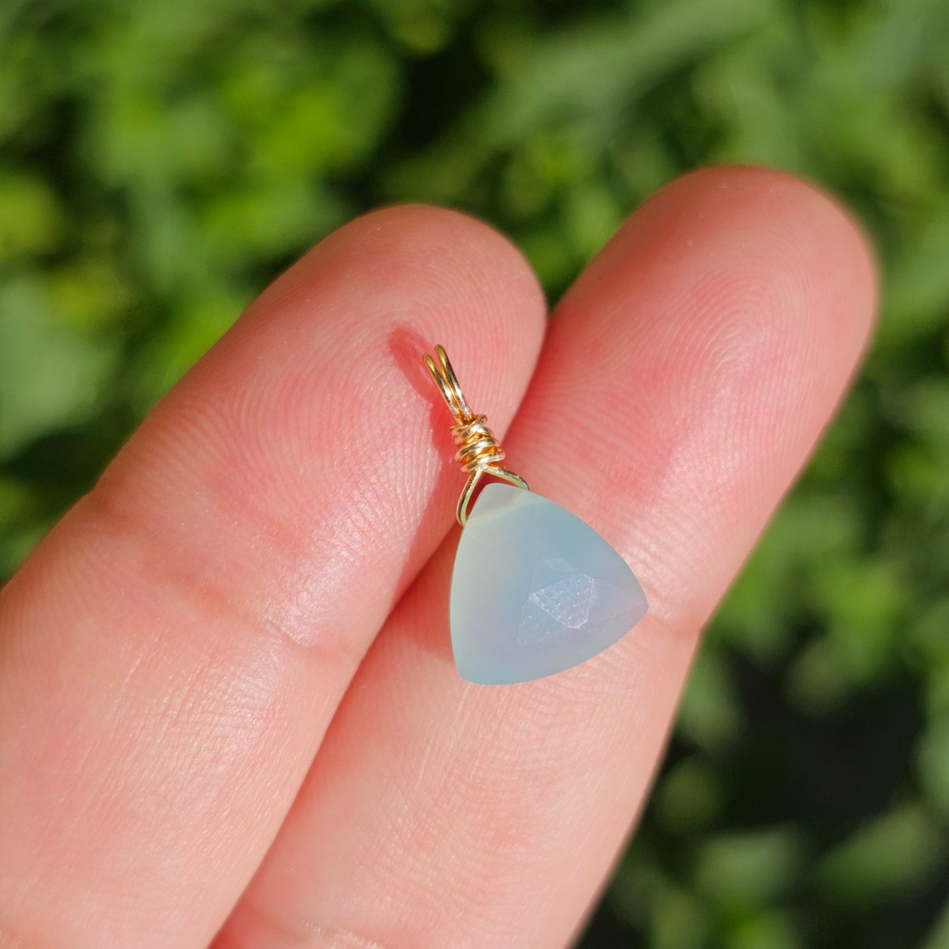 Blue Chalcedony Necklace (#64)