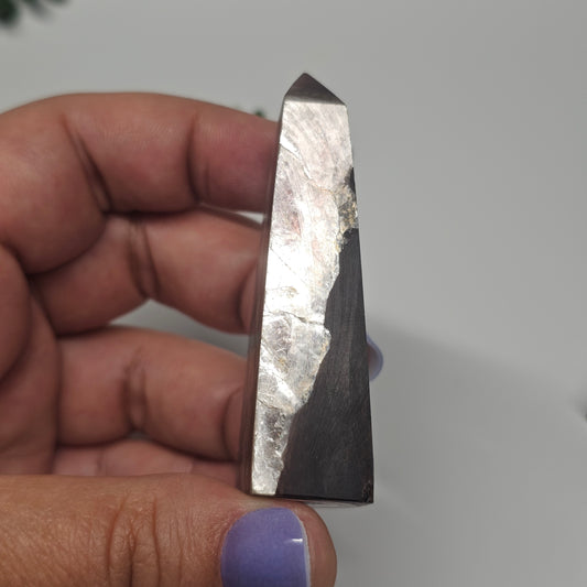 Gem High Quality Lepidolite | Gemmy Purple Mica Obelisk