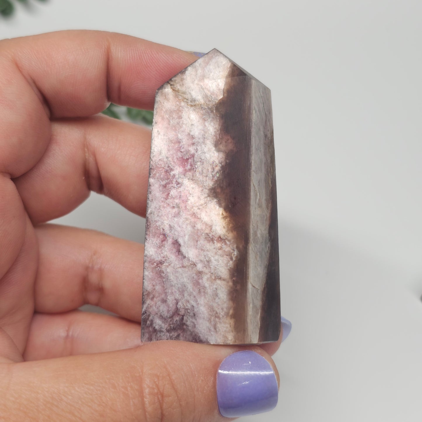 Gem High Quality Lepidolite | Gemmy Purple Mica Obelisk