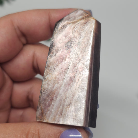 Gem High Quality Lepidolite | Gemmy Purple Mica Obelisk