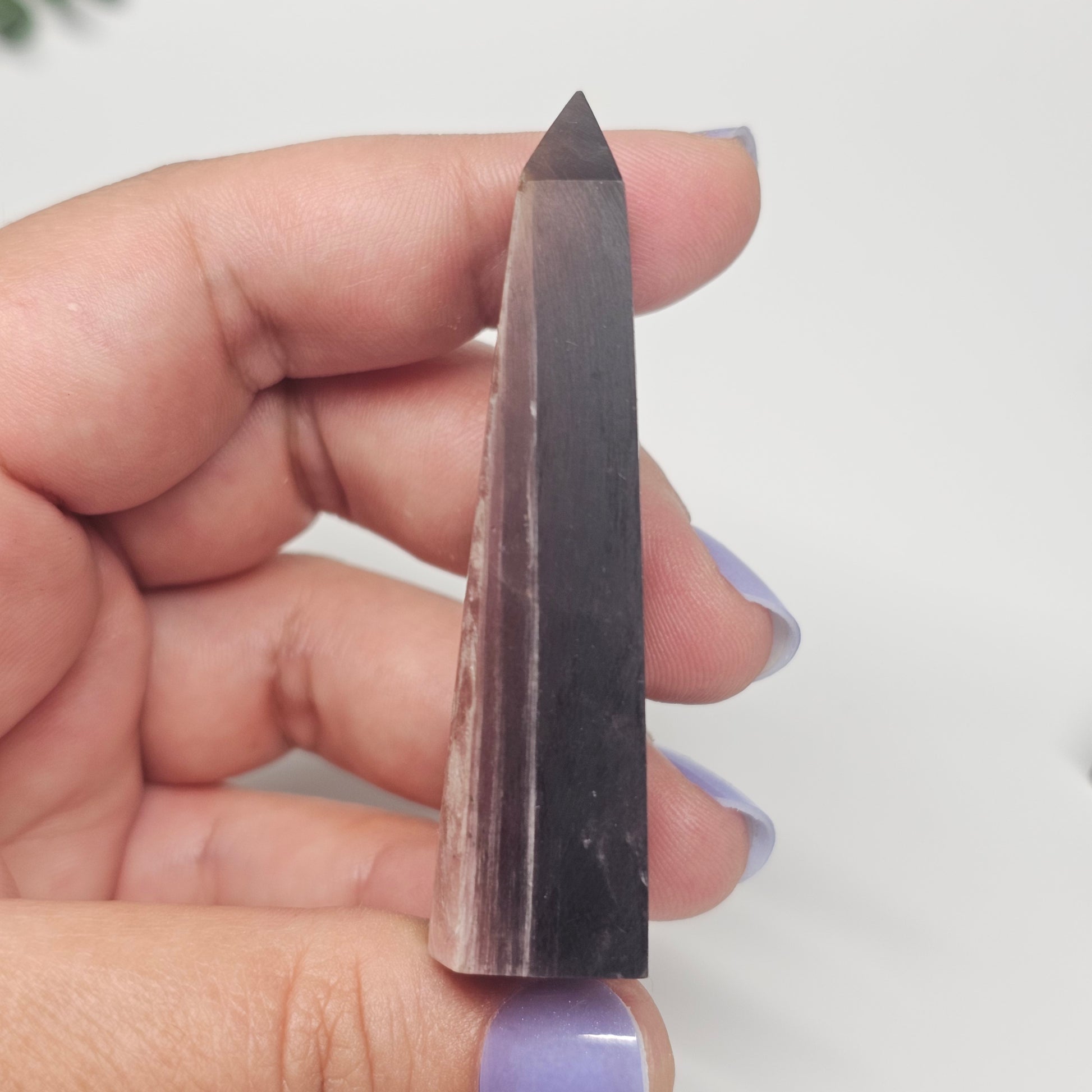Gem High Quality Lepidolite | Gemmy Purple Mica Obelisk