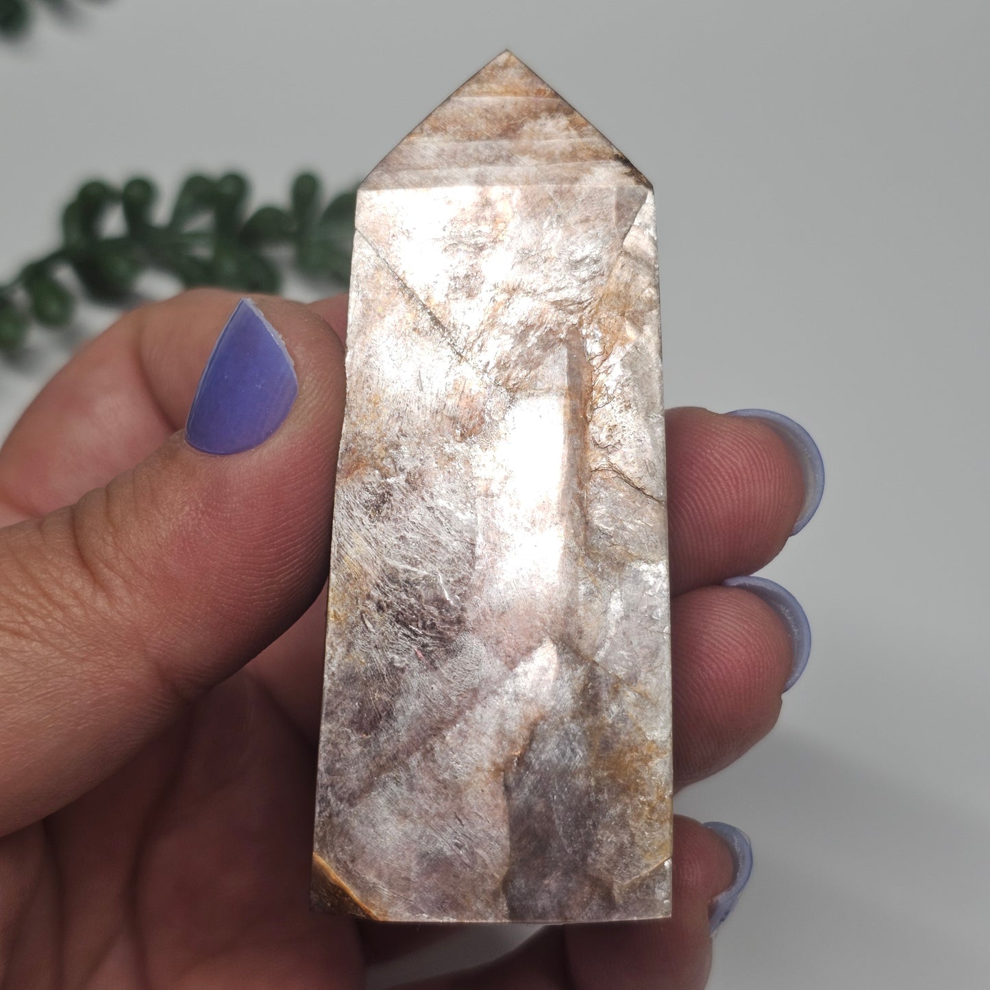 Gem High Quality Lepidolite | Gemmy Purple Mica Obelisk